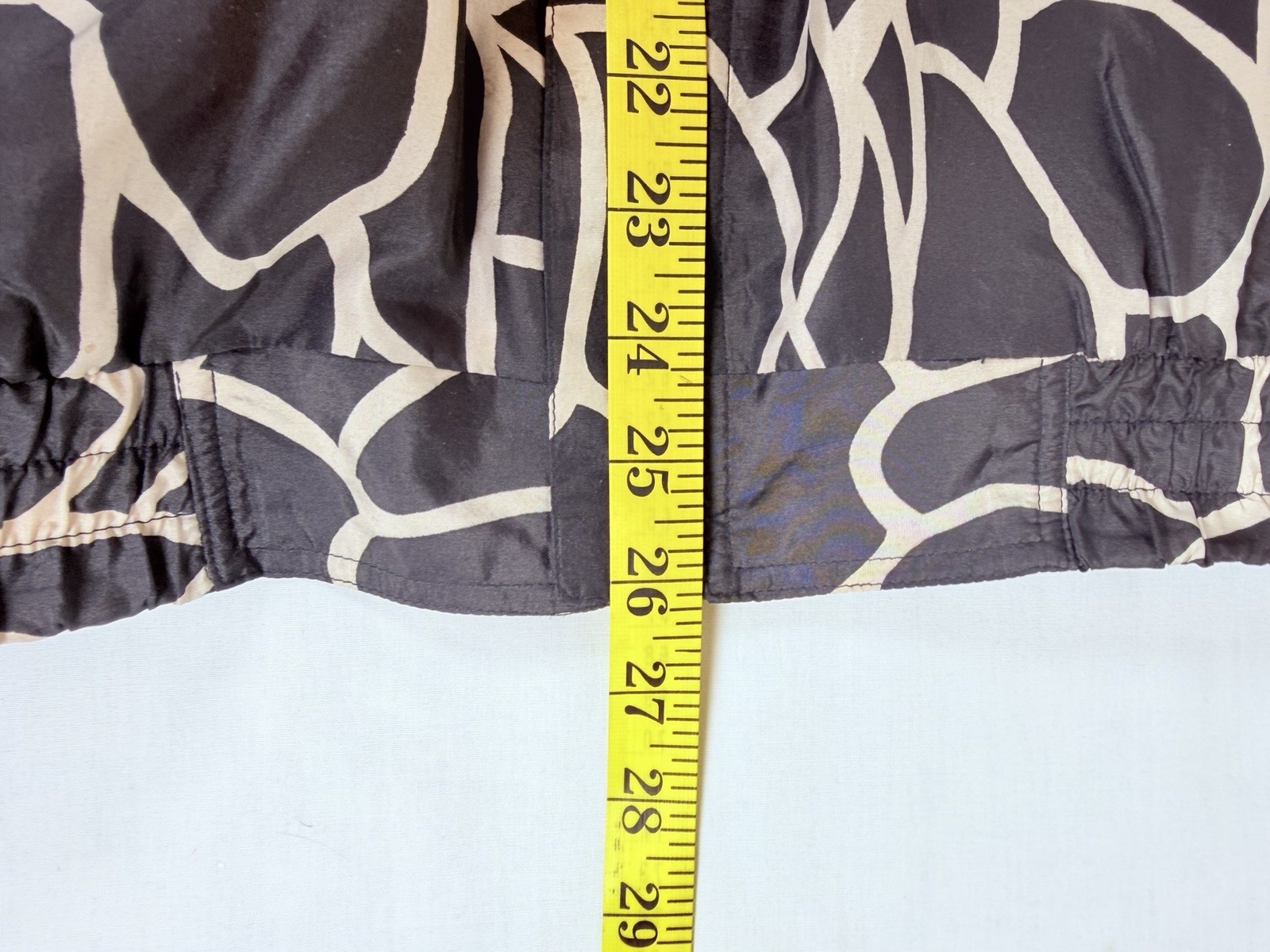 Vintage Fuda International 100% Silk Bomber Jacket Medium Animal Print