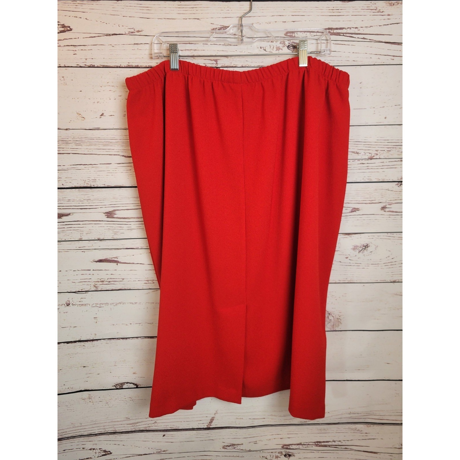 Cassada Skirt Suit Set Vintage Plus Size 24W Professional Career Minimalist Red