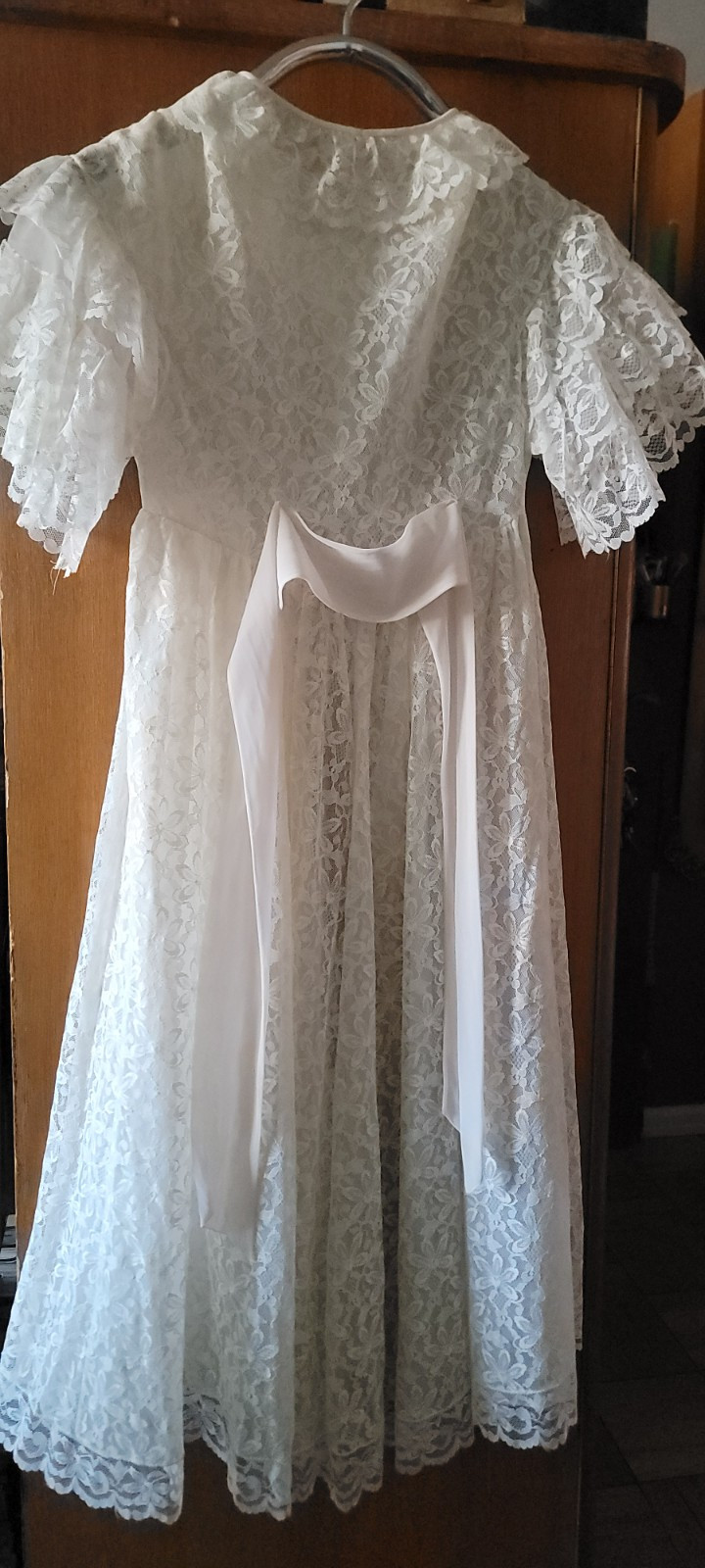 Vintage Aristocraft By Superior Lace Lingerie Robe+Nightgown Peignoir 2pc Sz 32