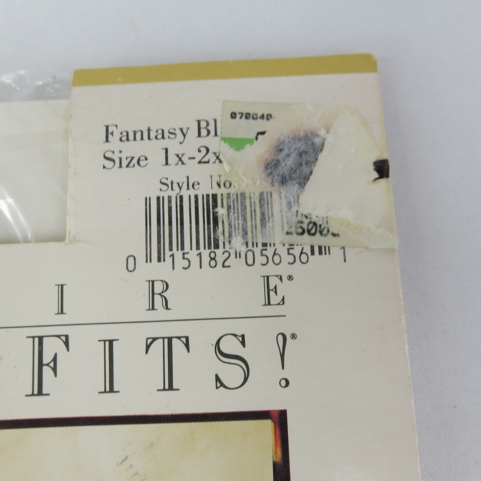 Vintage Berkshire It Fits All Day Sheer Pantyhose Size 1x-2x Fantasy Black NOS