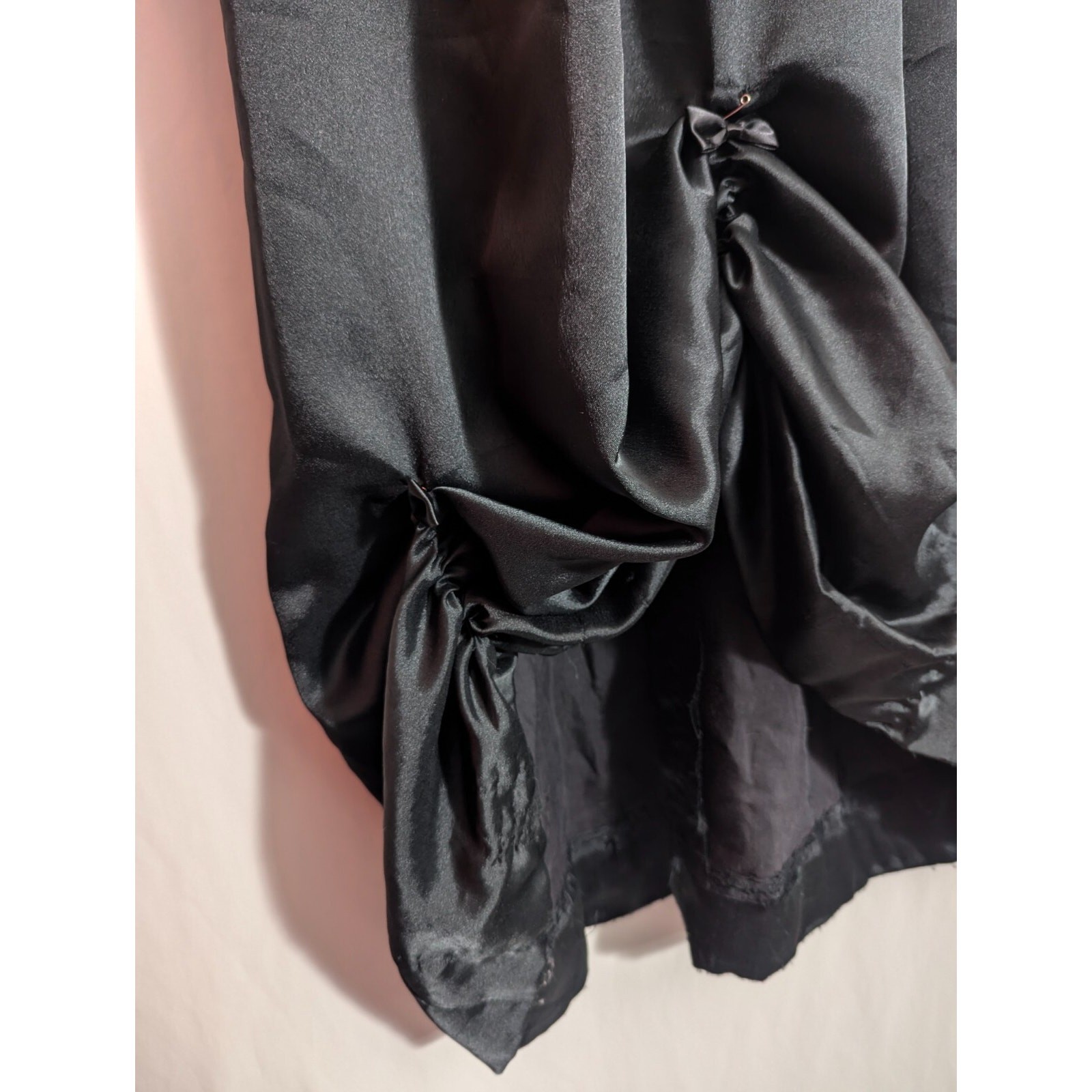 Vtg Pat Sandler Black Formal Edwardian Maxi Dress Size 6 *READ T1 Gothic Formal