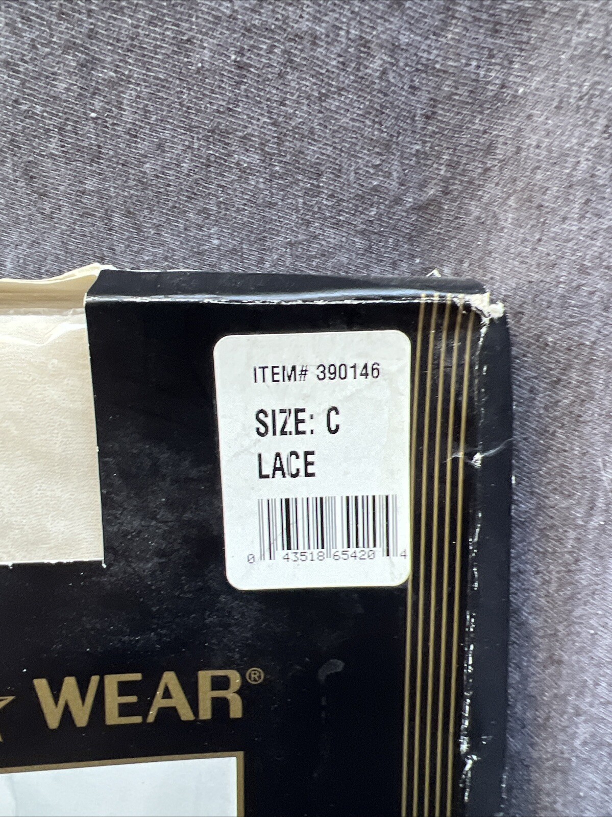 NOS 3 Pair Jones Wear Pantyhose Sz C Lace Lycra Sheer Control Top Hosiery