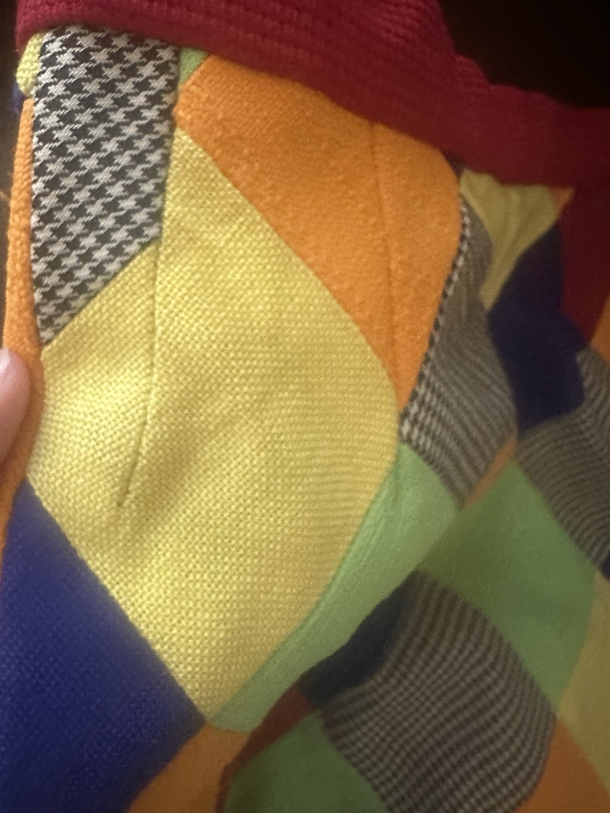 VTG 60s/70s Handmade Patchwork Quilt A-Line Side Zipper Skirt Hippie Size XS-S