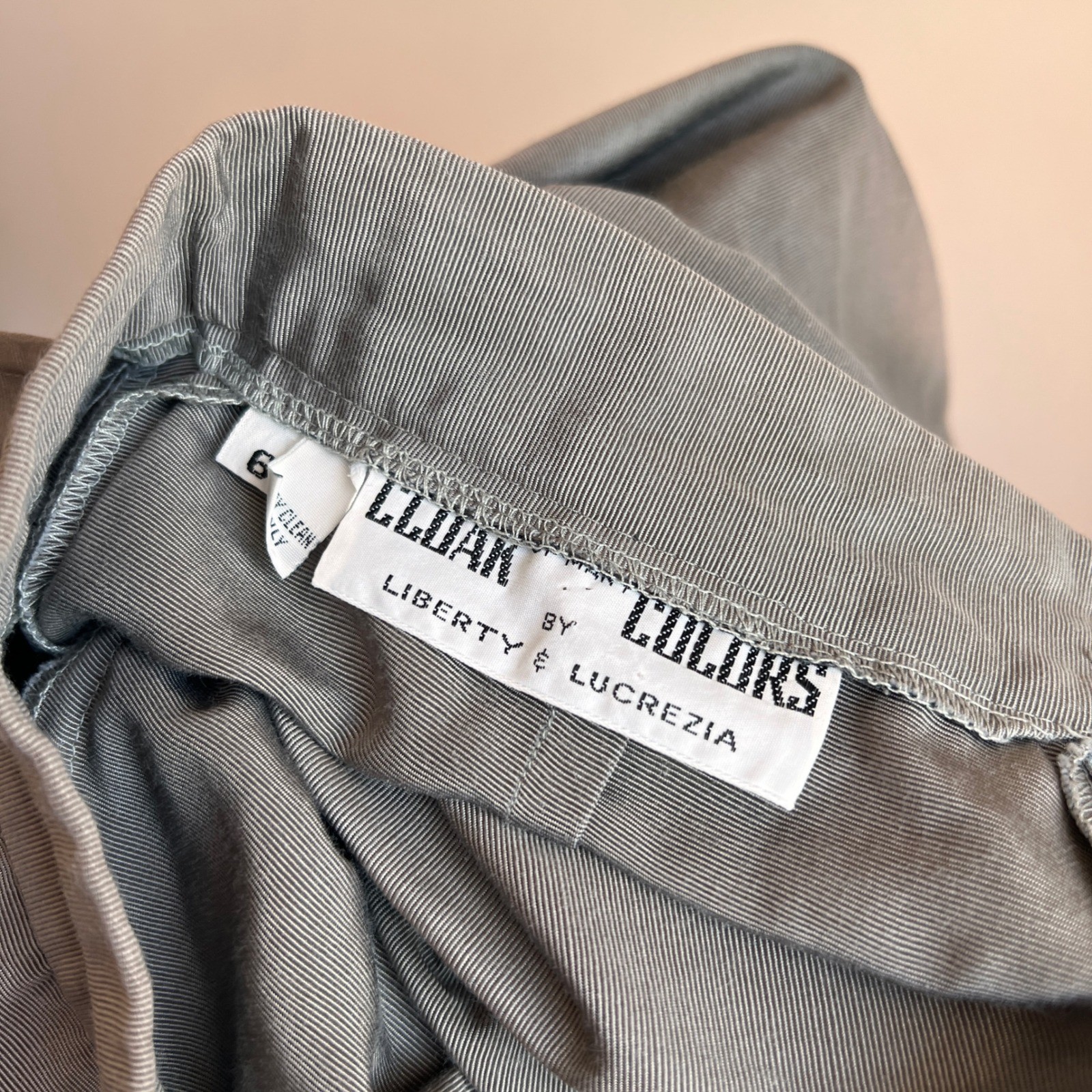 Vintage Cropped Balloon Leg Capri Pants Grey Victorian Peddle Pushers Regency