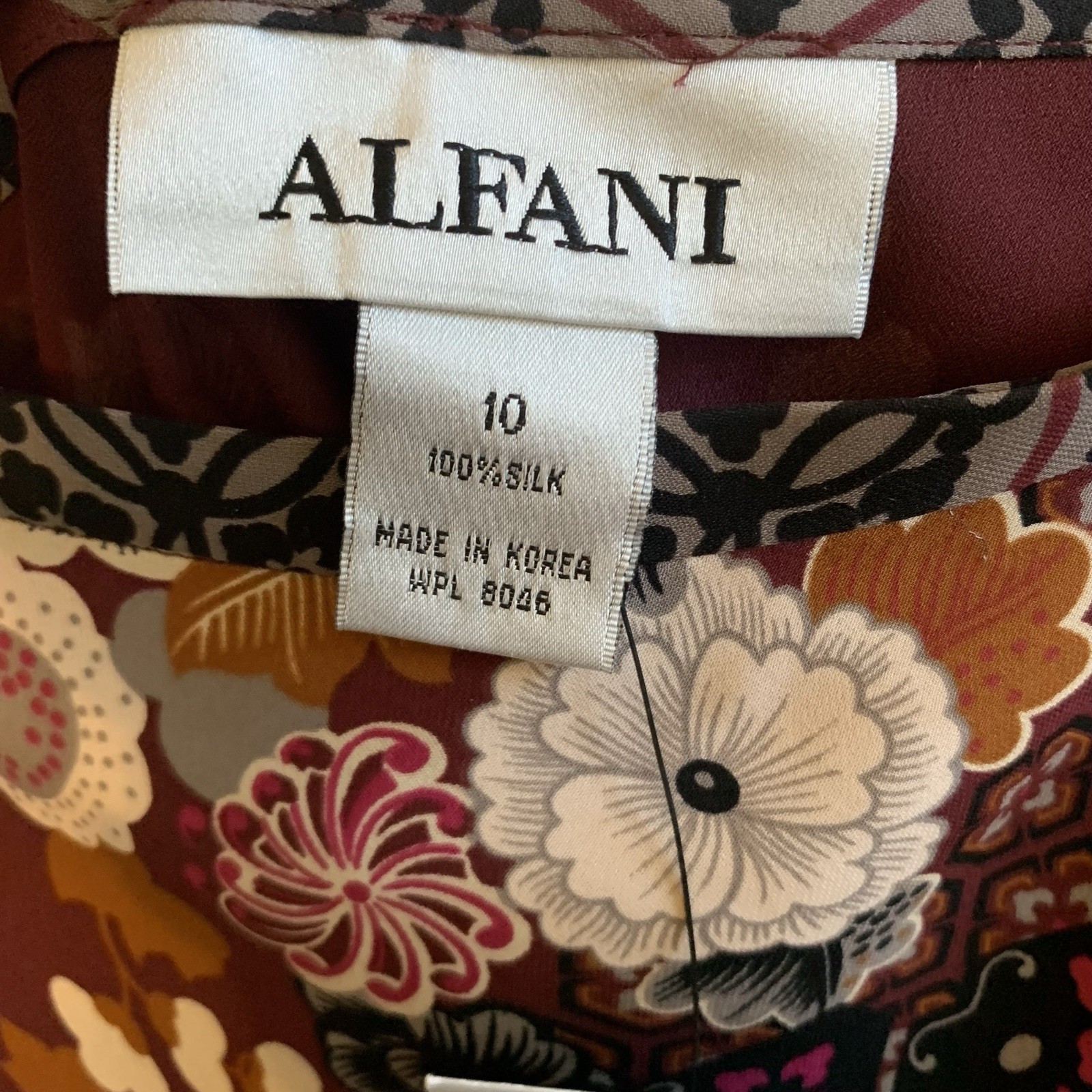 VTG NWT Alfani 100% Silk Maxi Red Wrap Skirt Ruffle Hem 90s Asian Inspired Sz 10