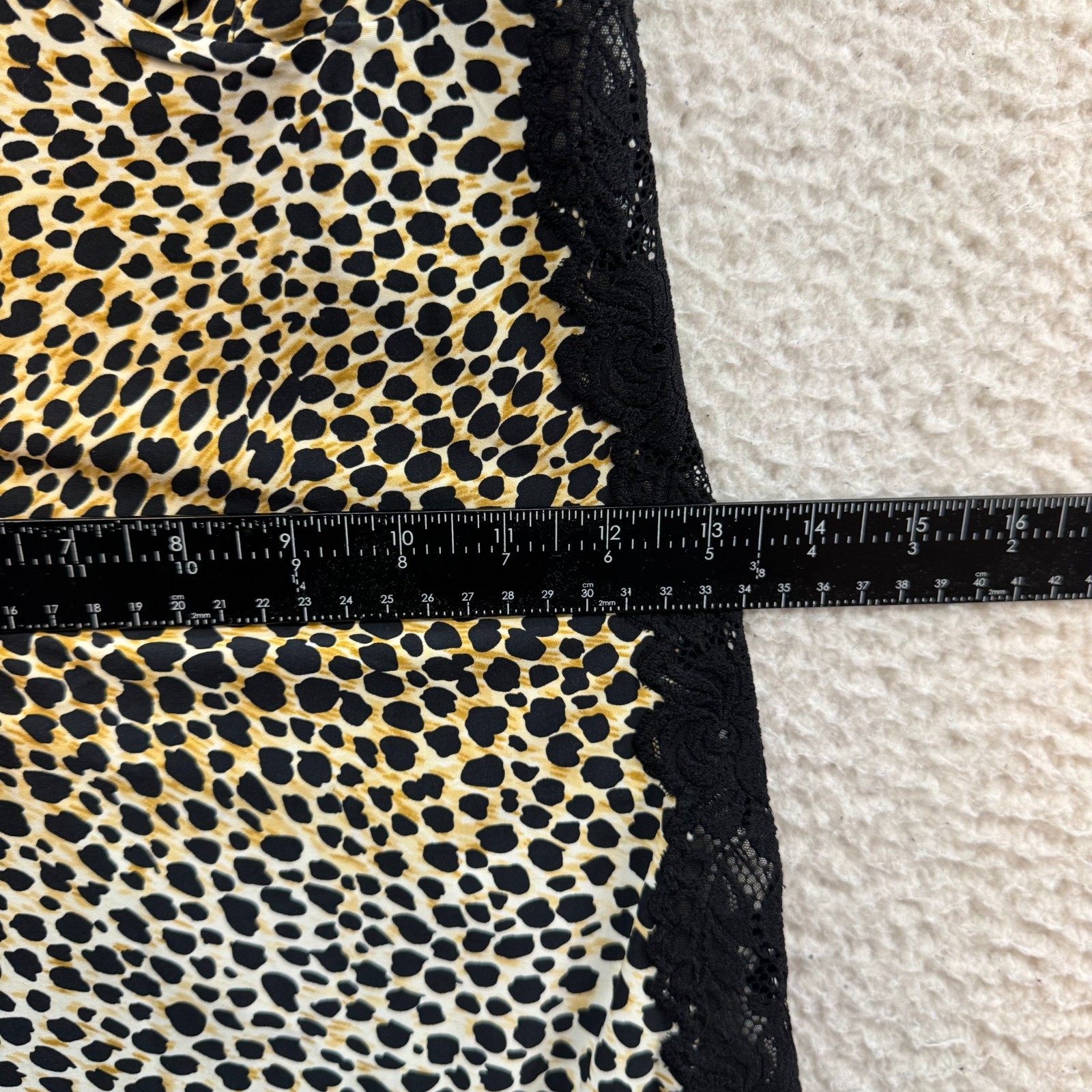 Y2K Vintage Dolce & Gabbana Mini Slip Dress XS Black Leopard Cheetah Sheer Mesh