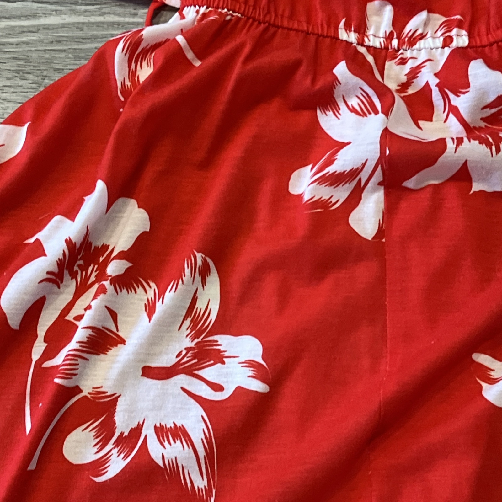 VTG Maxi Dress Joseph Magnin Designer 1970s Floral Red Wrap Hippy Boho Beach