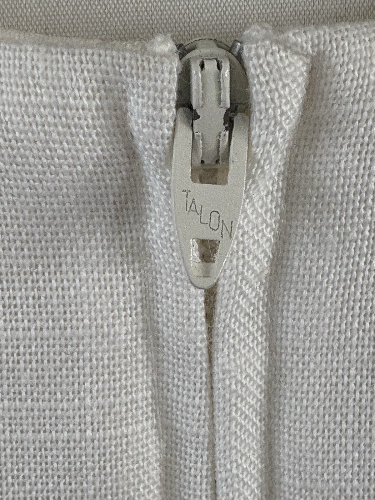 Vintage 80s Misty Lane Nautical Cream Gold Anchors Dress USA Union Made 3/4