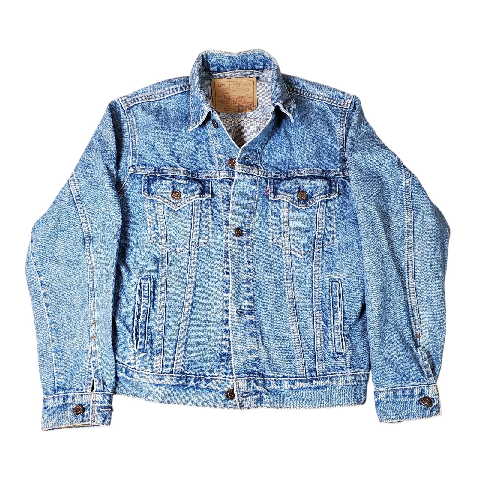 Vtg Levi’s 75406 Trucker Jacket Type III Denim 80s 90s Made in Canada Womens L