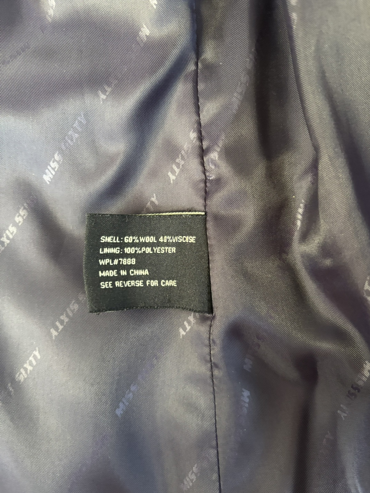 Vintage Y2K M60 Miss Sixty Pea Coat Jacket Purple Wool Fine Tailored Goth Size M