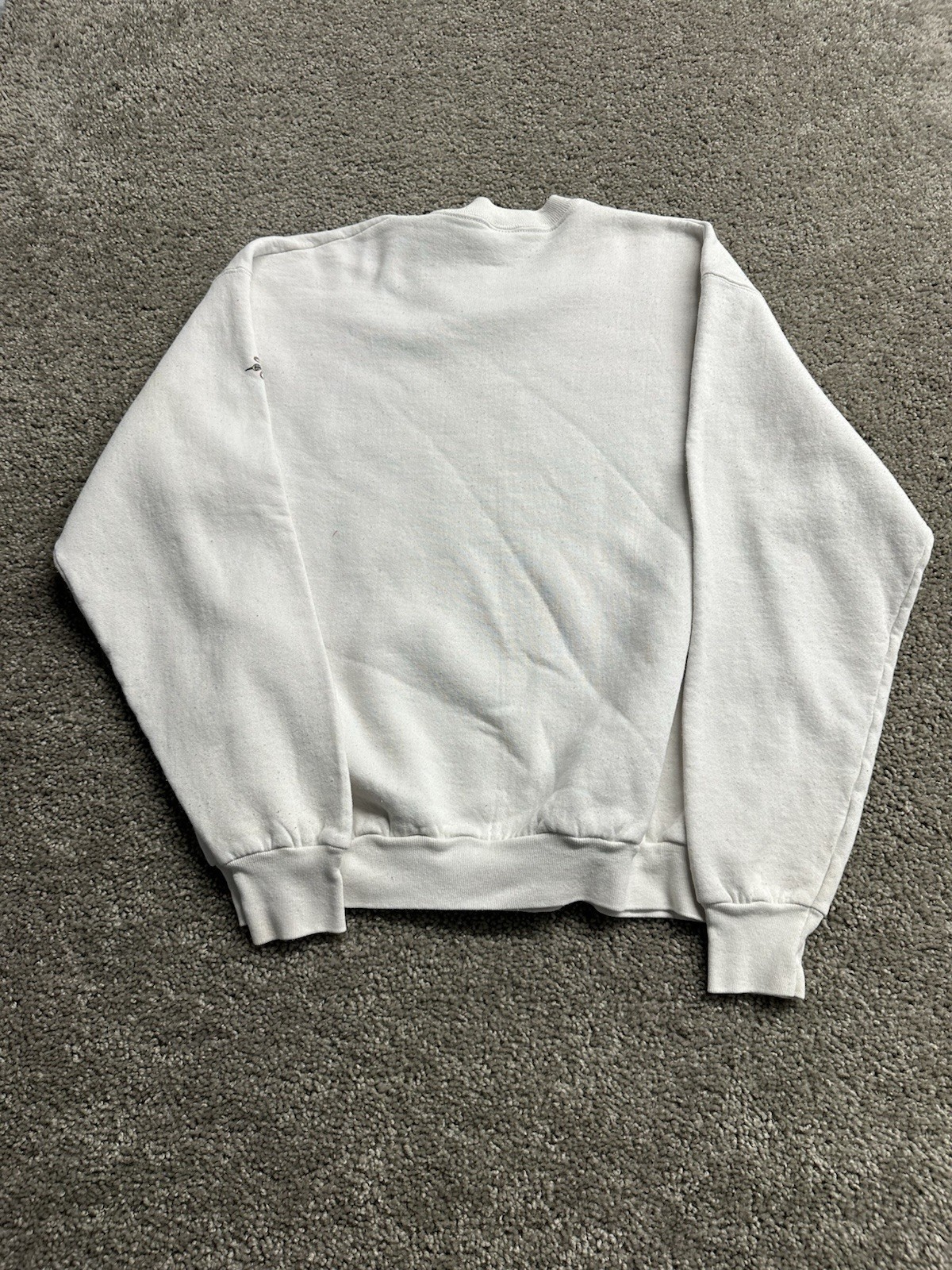 Vintage Jerzees Sweatshirt Womens Large White Mary Engelbreit Listen White XL