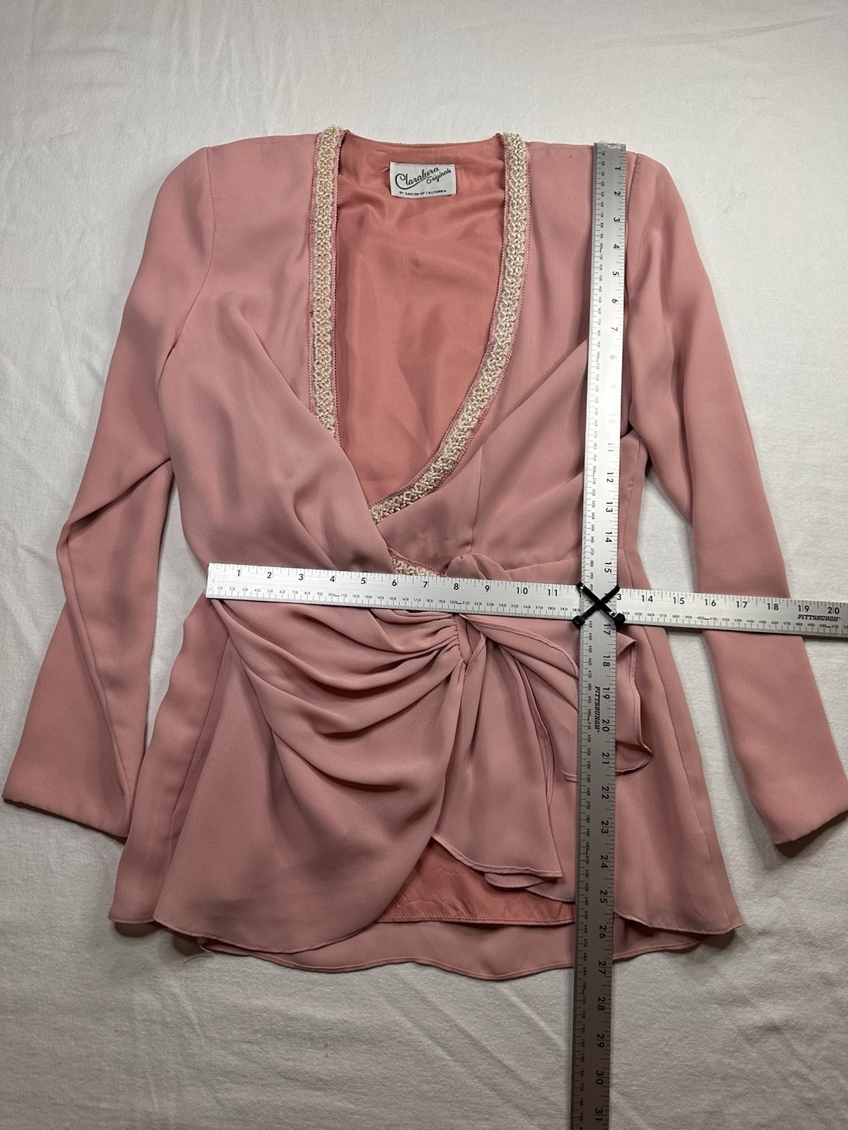 Vintage 1970s Claralura Originals Women’s Blouse Size Small