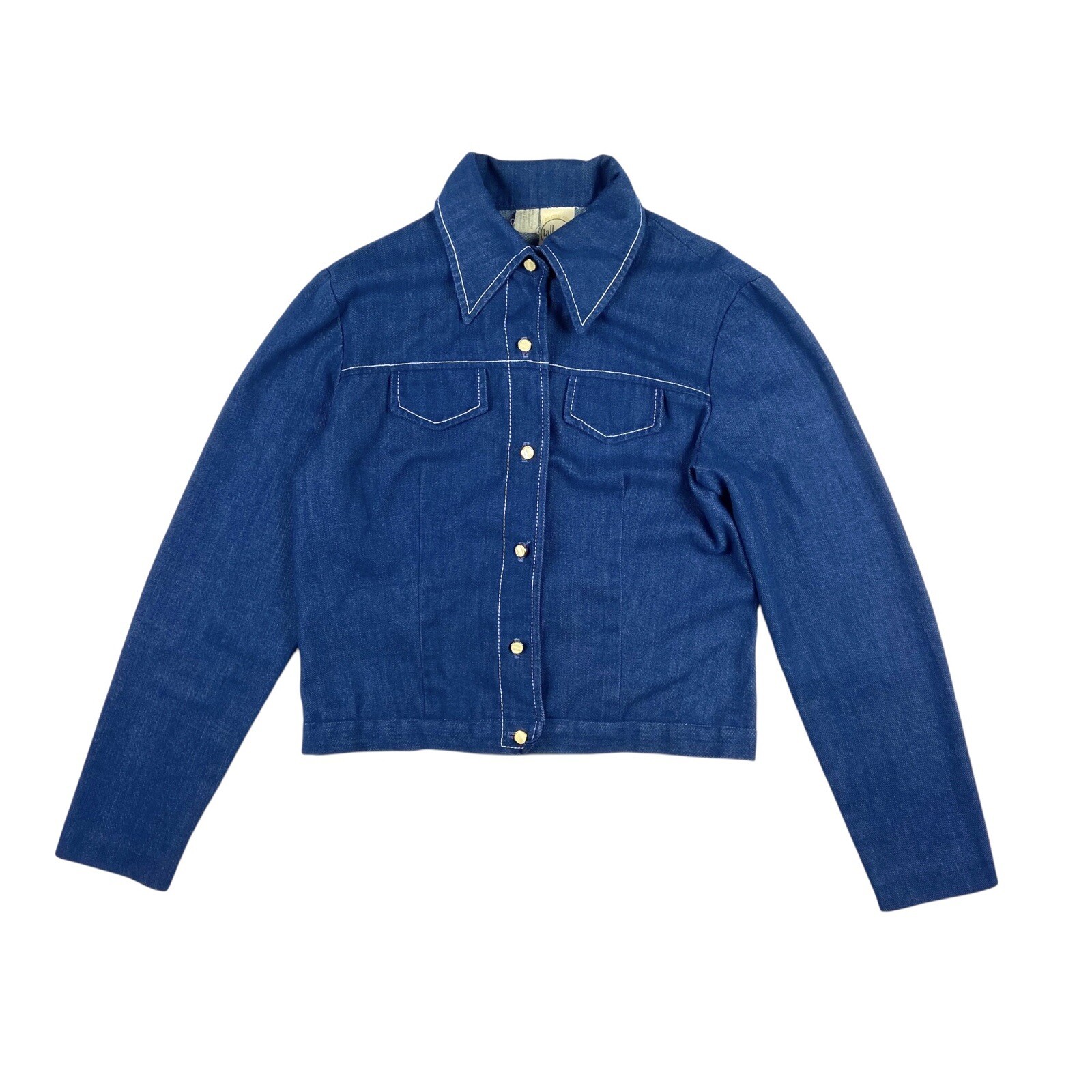 Tall Girls Vintage Women’s 1970s Denim Chambray Jacket