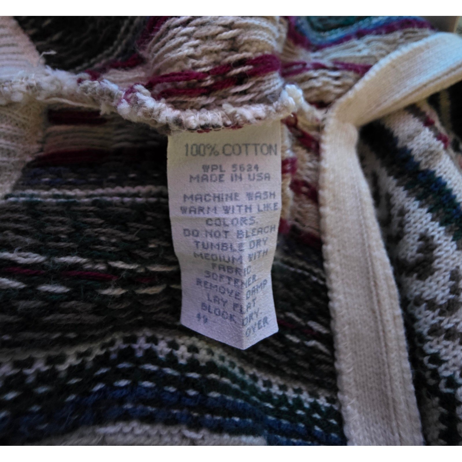 Vintage Shenandoah Cotton Sweater Vest Lagenlook Cottagecore Preppy Retro Large