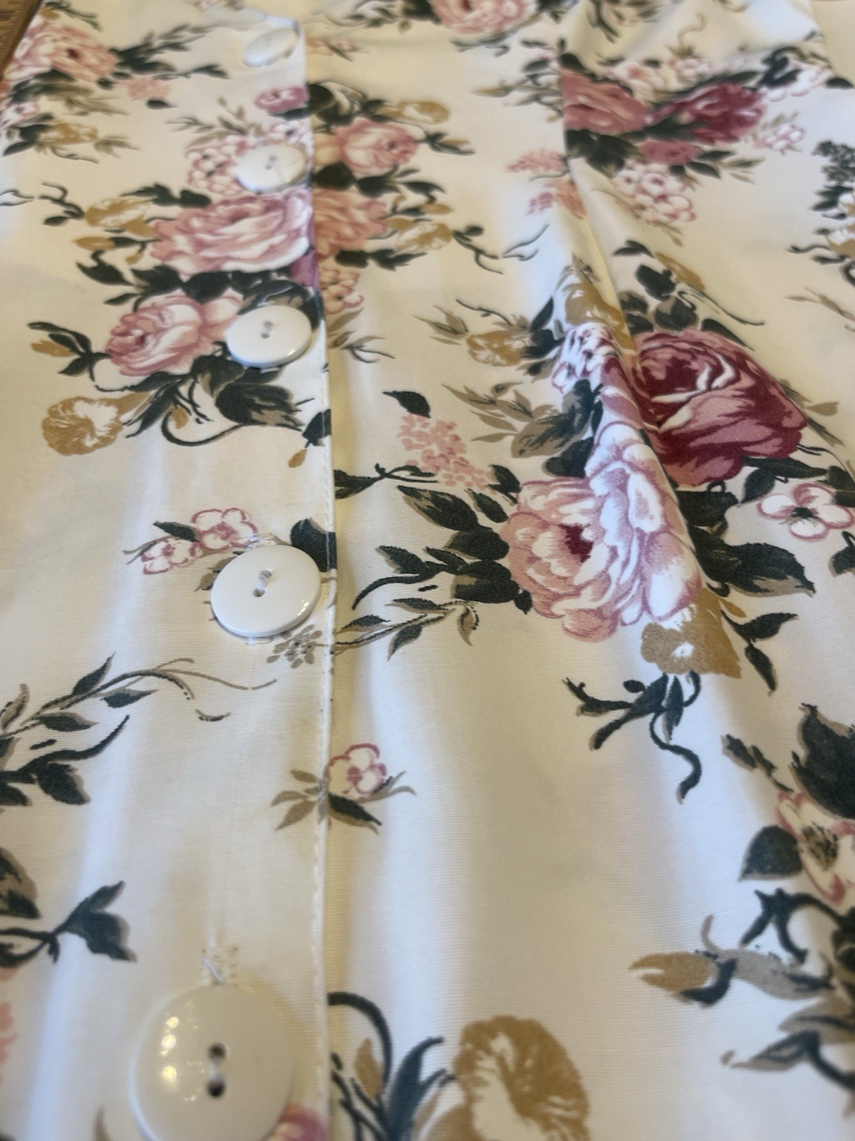 Vintage Byer Dress Floral Rose Granny Core Dress Cottage Core Size 7 1980s