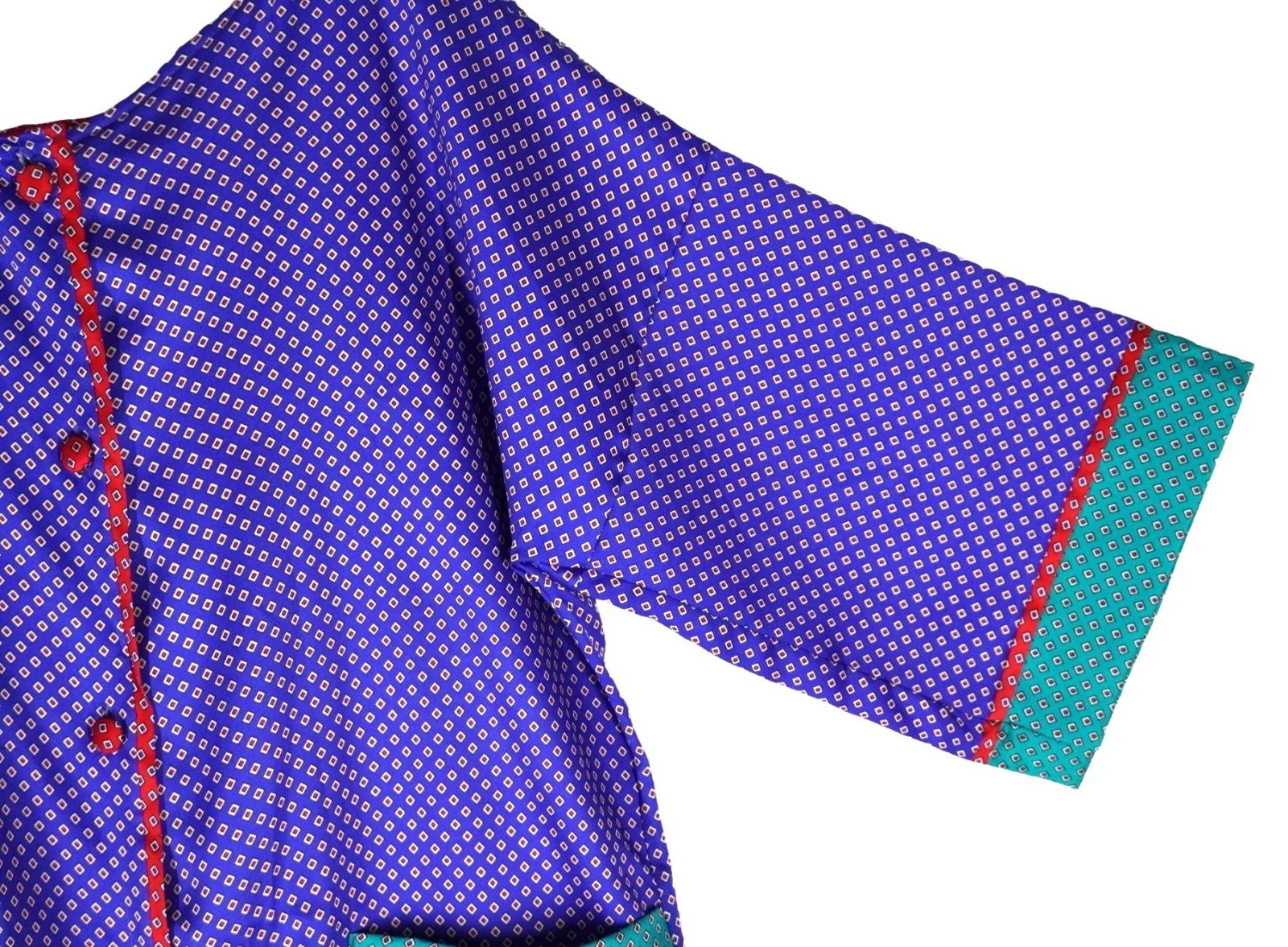 Vintage 80s Donna Richard for Gilligan O’Malley Silky Geometric Print Pajama Set