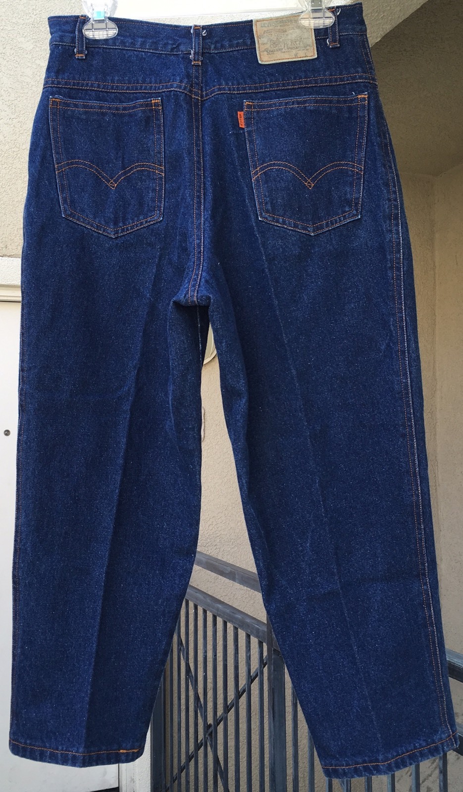 Vintage Levis High Waist Tapered Leg Jeans Made In USA Orange Tab 31 Inch Waist