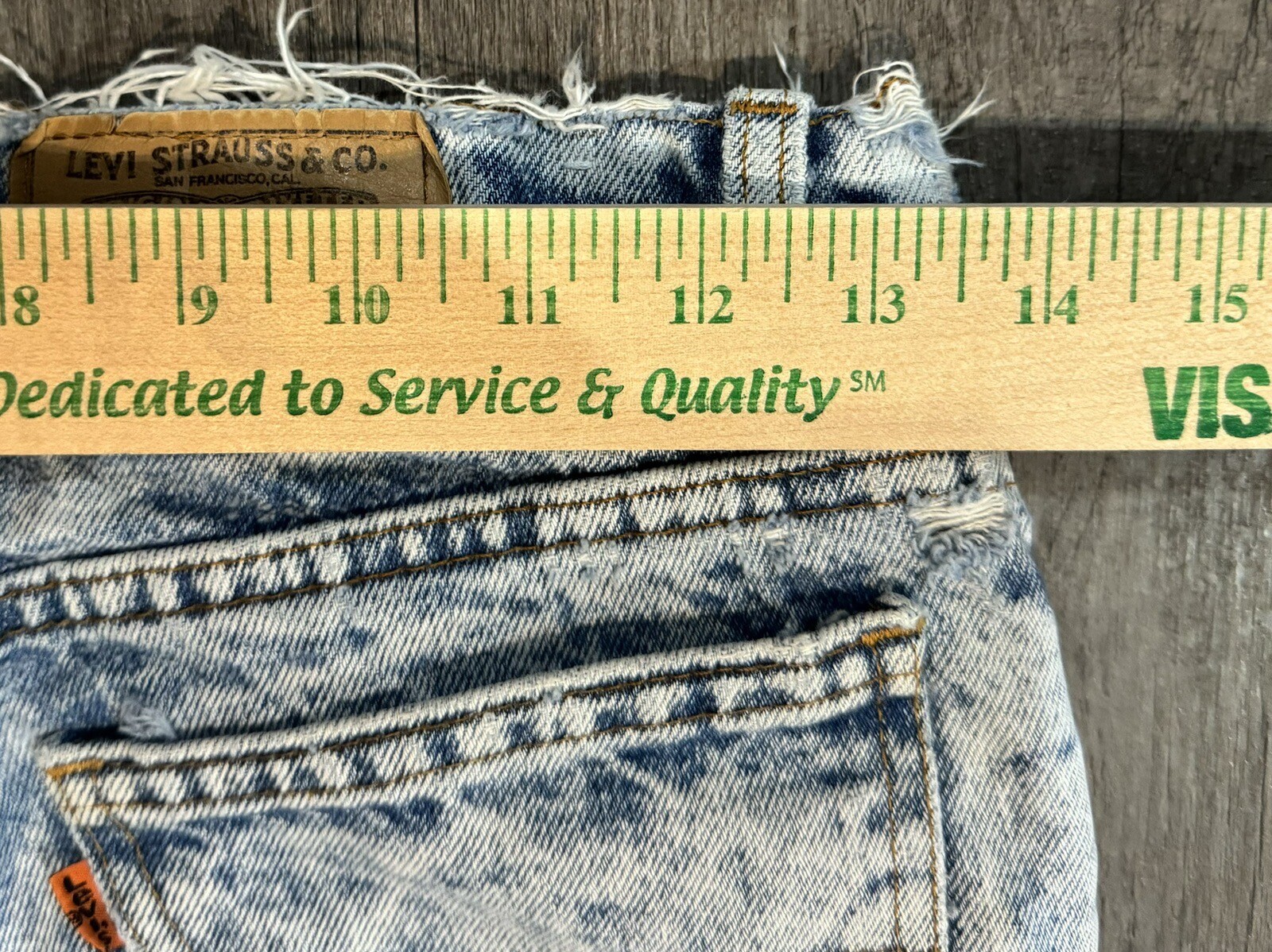 VTG Orange Tab Women’s Levi Jeans Acid Stone Wash 30 X 30 705-0209 Student