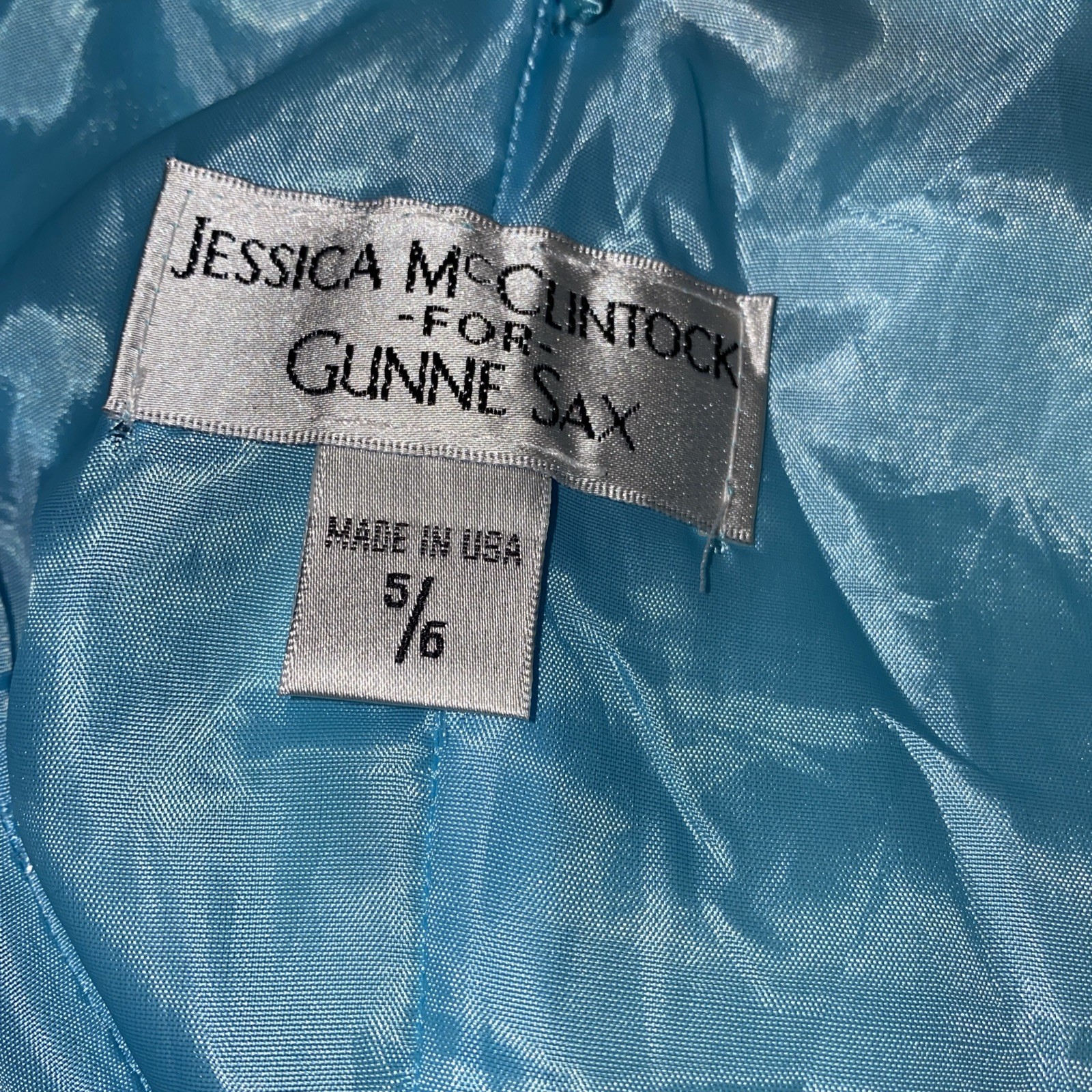 Vintage Jessica McClintock Gunne Sax Mini Dress Size 5/6 Made In USA Party Dress
