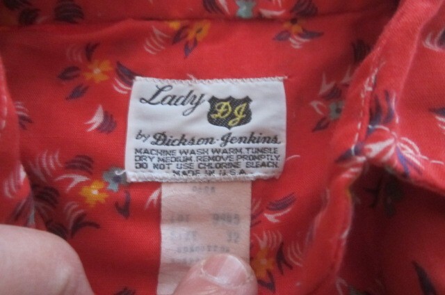 Vintage Women’s Size 32 Lady DJ Dickson Jenkins Red Western Shirt
