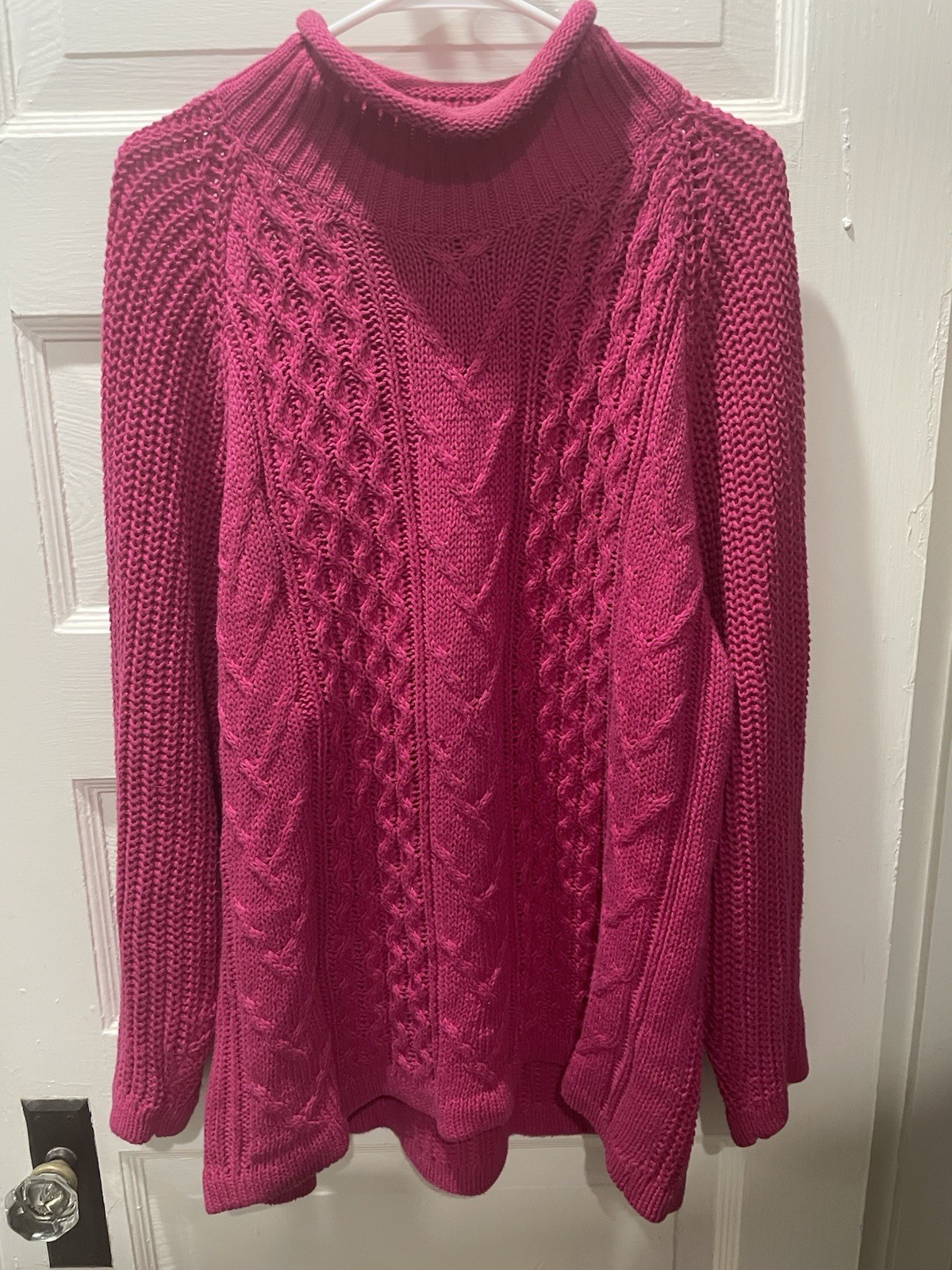 Vintage Forenza Fuschia Sweater, 90’s, Size Large