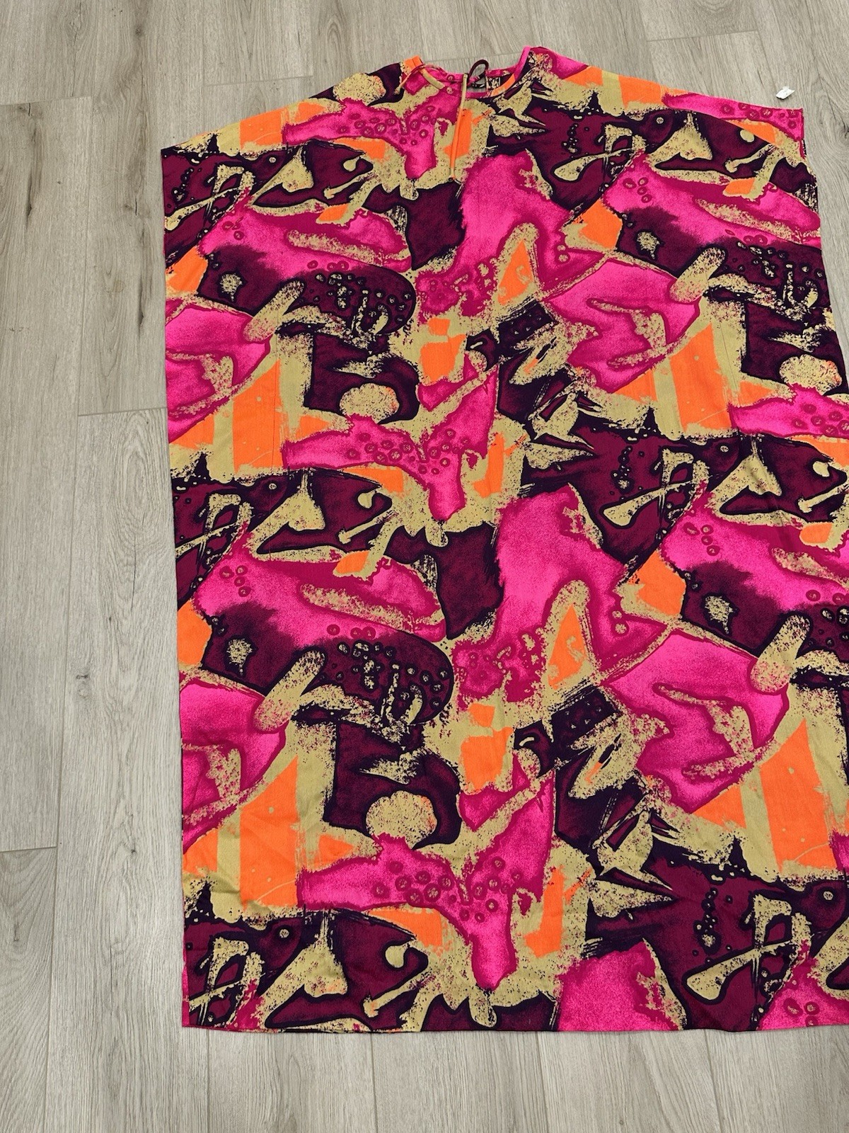 NWT Vintage Made In Hawaii Dress Cape Size Large JCPenney Abstract