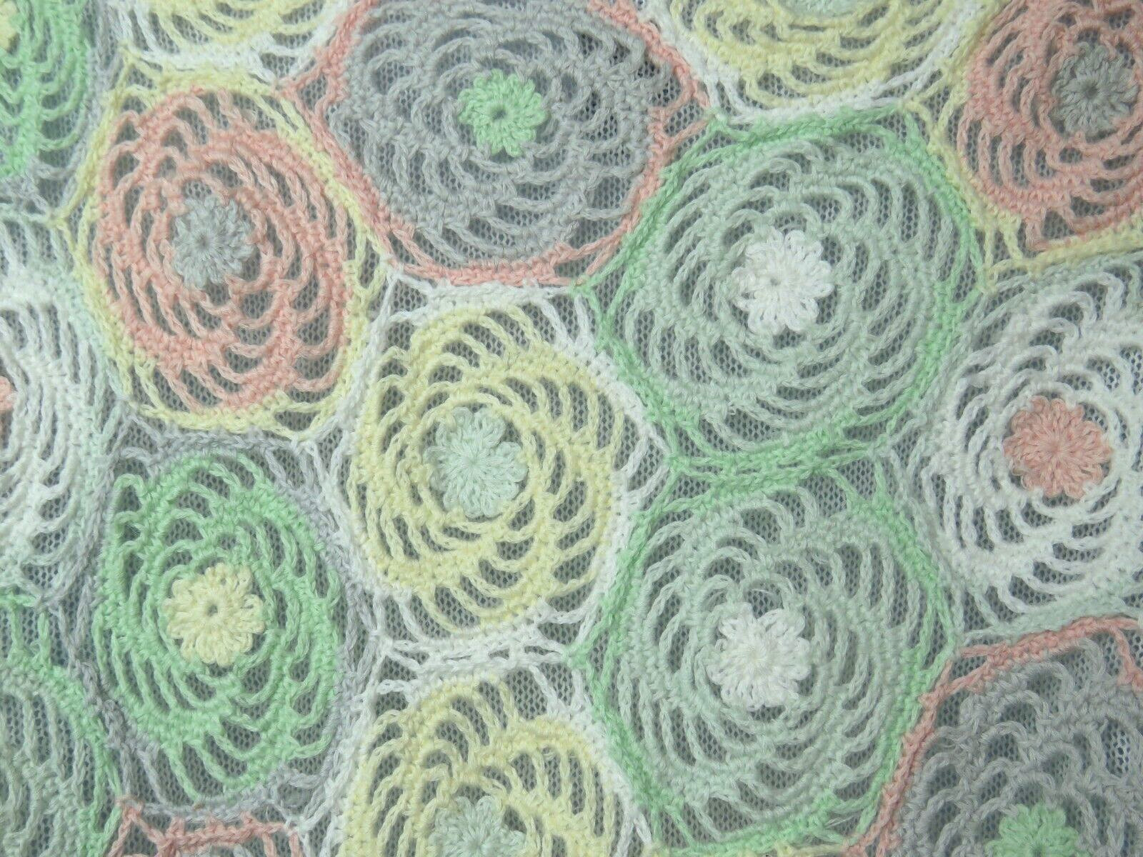 VTG 1980s BFA CLASSICS CROCHETED FLORAL TOP SIZE MEDIUM COTTON RAMIE LINED