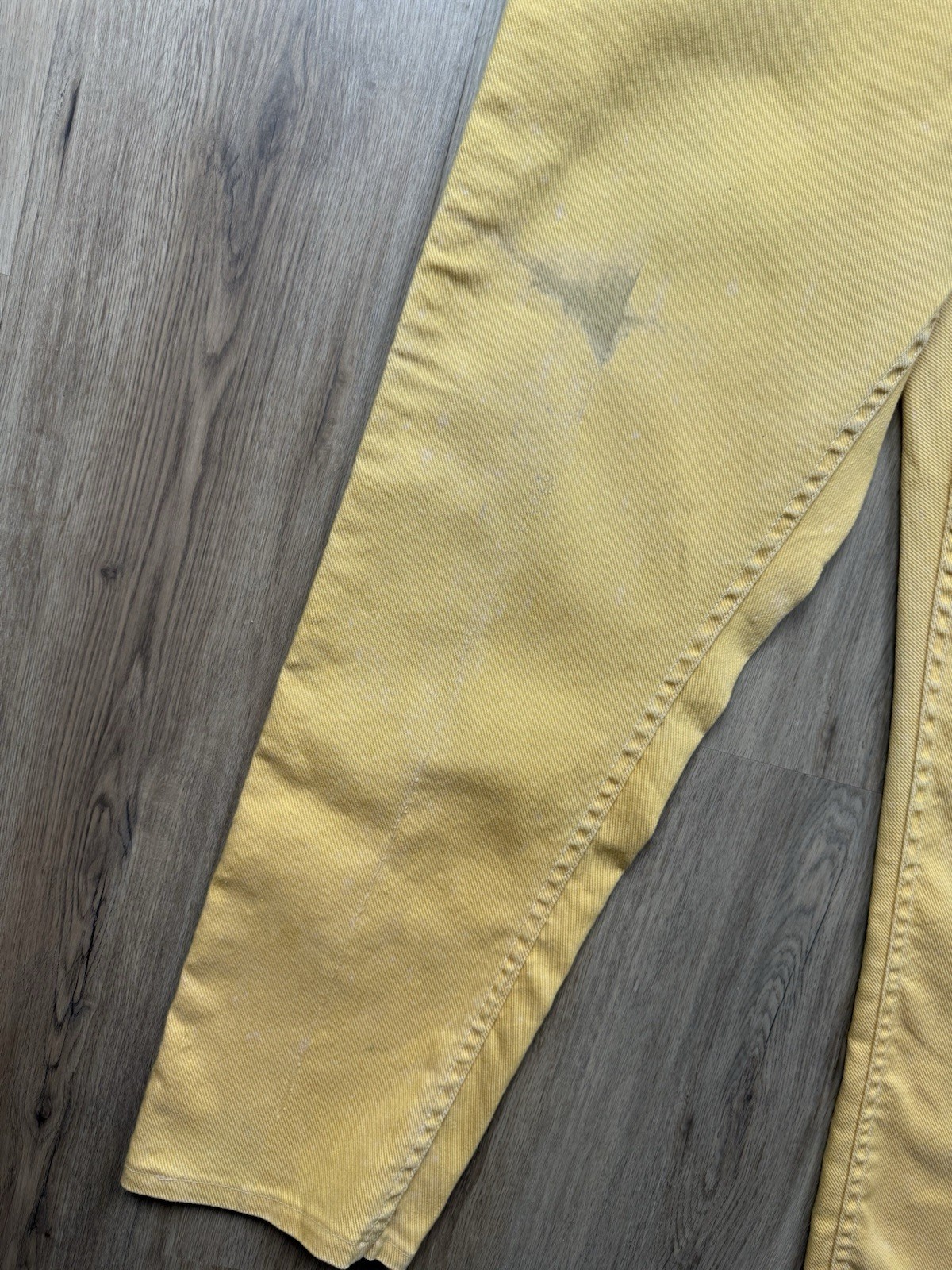50s VINTAGE Wrangler Misses Sanforized Yellow Jeans Size 18 Slim Tapered USA
