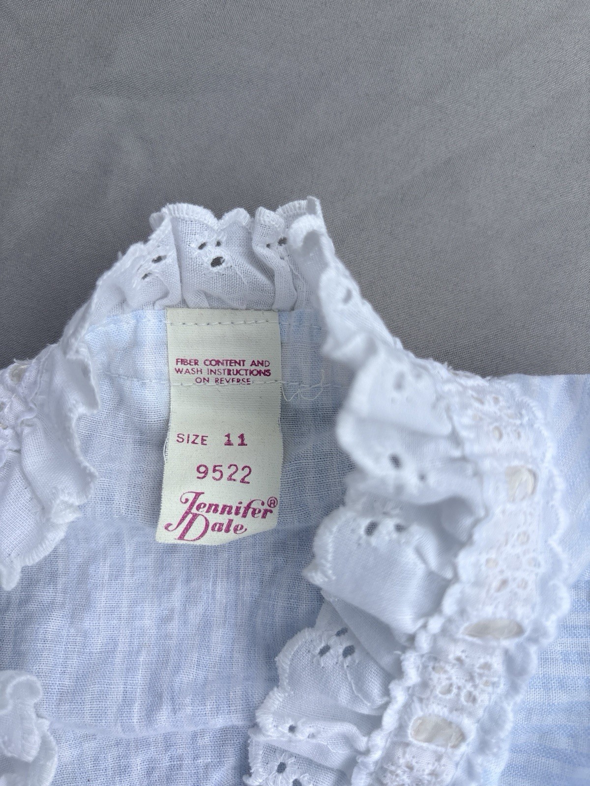 Jennifer Dale Vintage 70s Blue Pinstripe Seersucker Maxi Robe Size 11 S/M