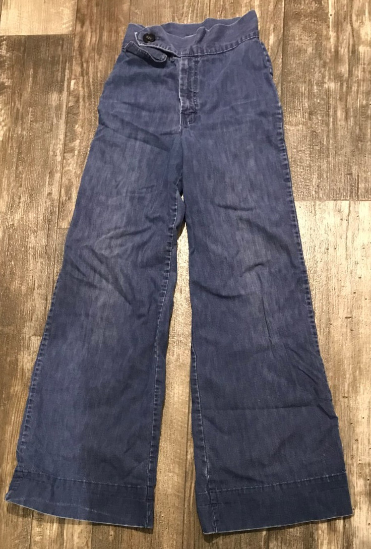 Vtg 70’s Rumble Seats by Wilkins Bell Bottom Jeans Groovy Xtra Long Xtra Small 1