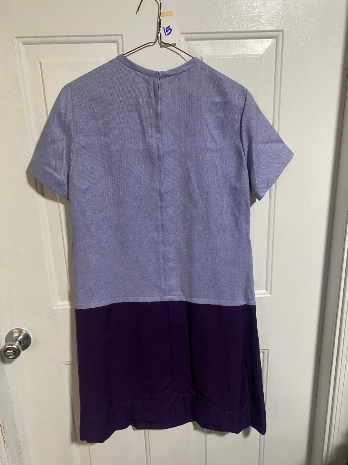 Vintage Women’s Dress Size 16T 50/50 Polyester / Rayon Periwinkle / Purple