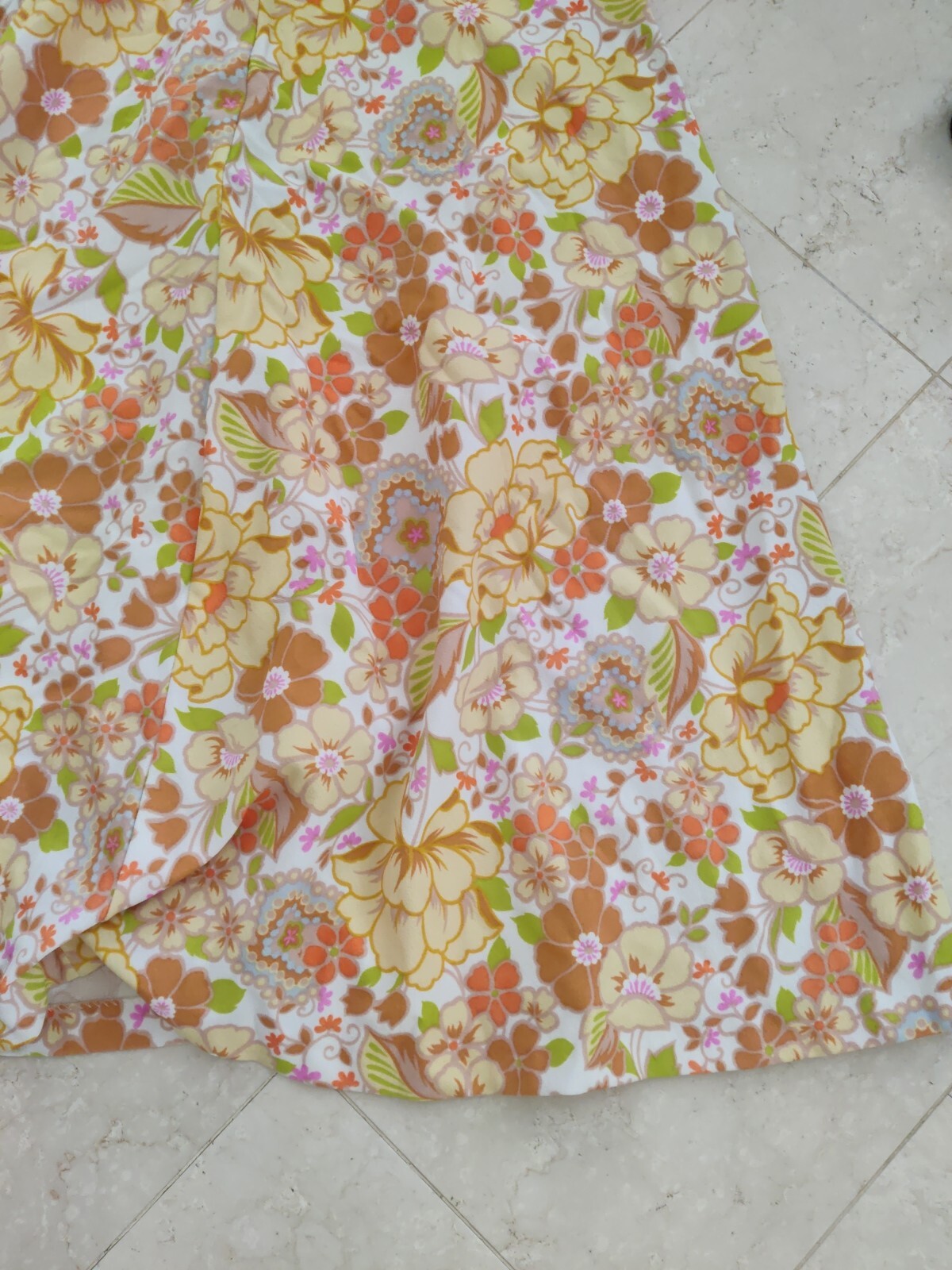 Vintage It’s Better Floral Print Retro 1970s Maxi Dress 🌸🌼