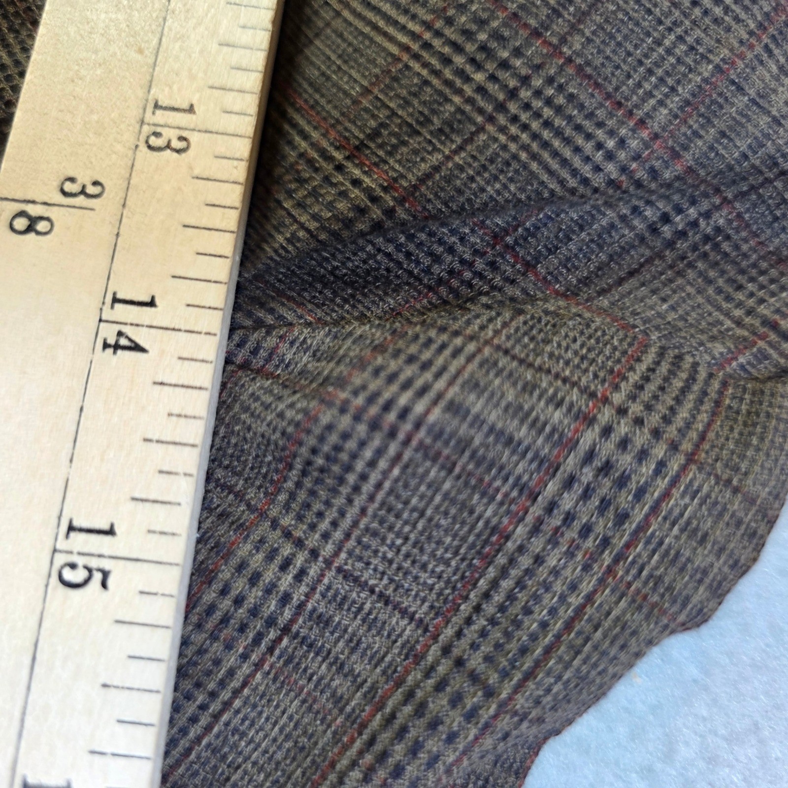 Vintage Mynette Brown Plaid Short Sleeve Midi Dress Academic Retro Size S
