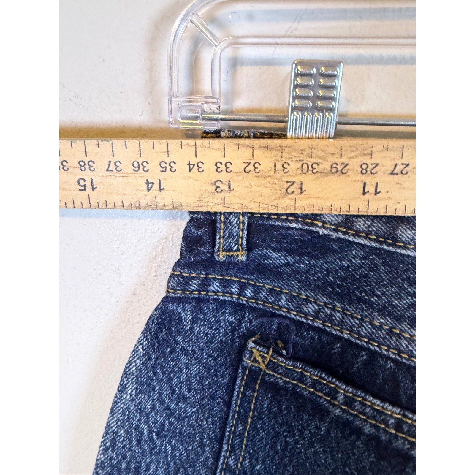 Rio Women Jeans Vintage High Rise Acid Wash Blue 11
