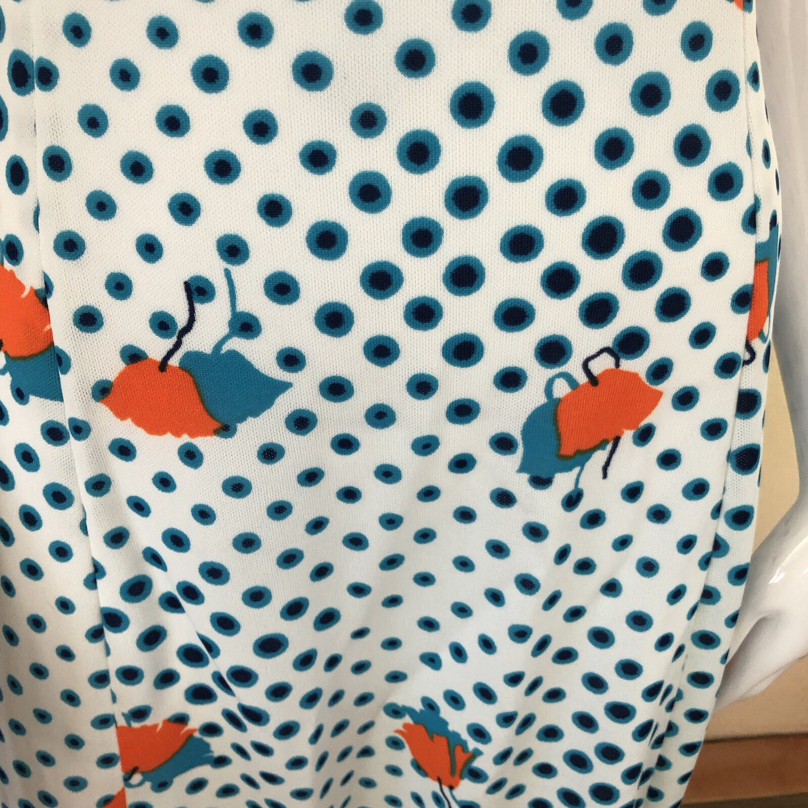 1970’s vintage Poppies and Polka Dots maxi Mod Glam Polka Dot Floral Dress SMALL