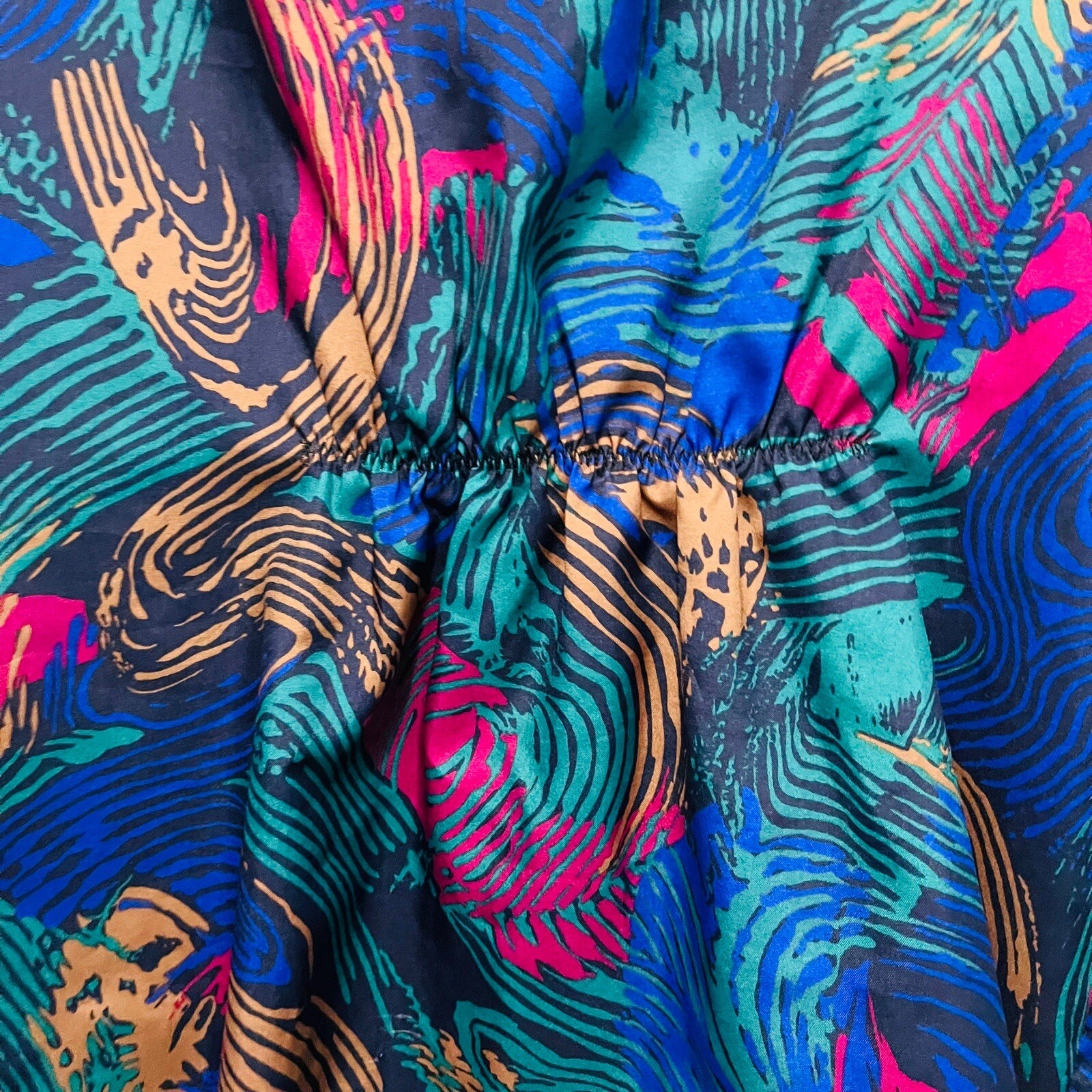 Librarian Secretary Skirt Suit SZ 8 10 Retro Geek Goddess Missing Belt Colorful