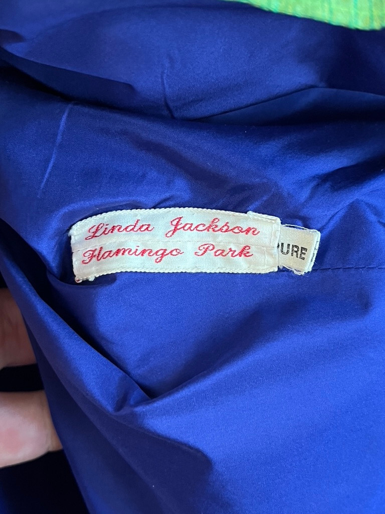 LINDA JACKSON!!! Vintage 1980s ‘Linda Jackson / Flamingo Park’ patchwork top