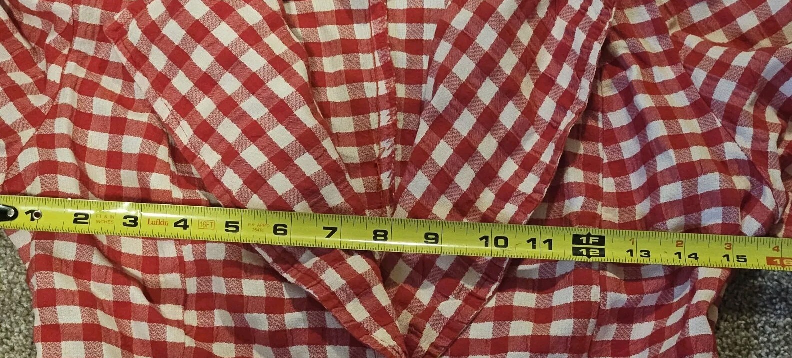 Vintage Red And White Checked Blazer The Outsider Happy Legs Inc Womens Retro