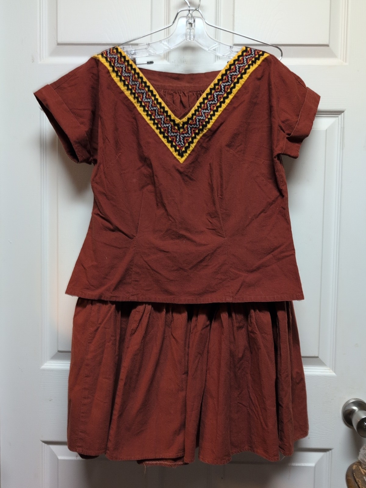 1950’s Vintage Sandeze Resort Wear Size M/L Roberta LA California Skirt and Top