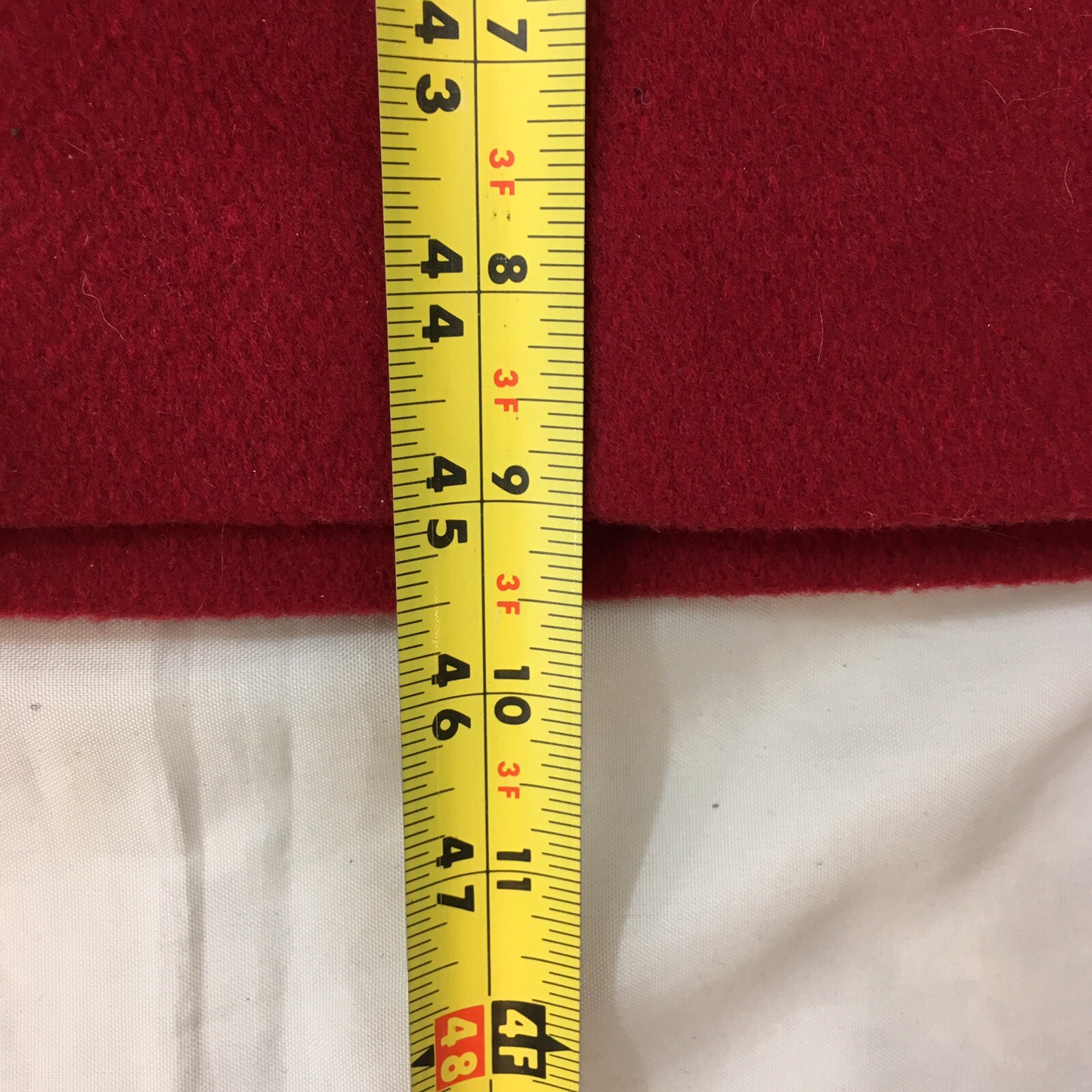 Andrea Marin sz 10 Red Avant Garde USA Made Vtg 80s Lined Wool Maxi Coat