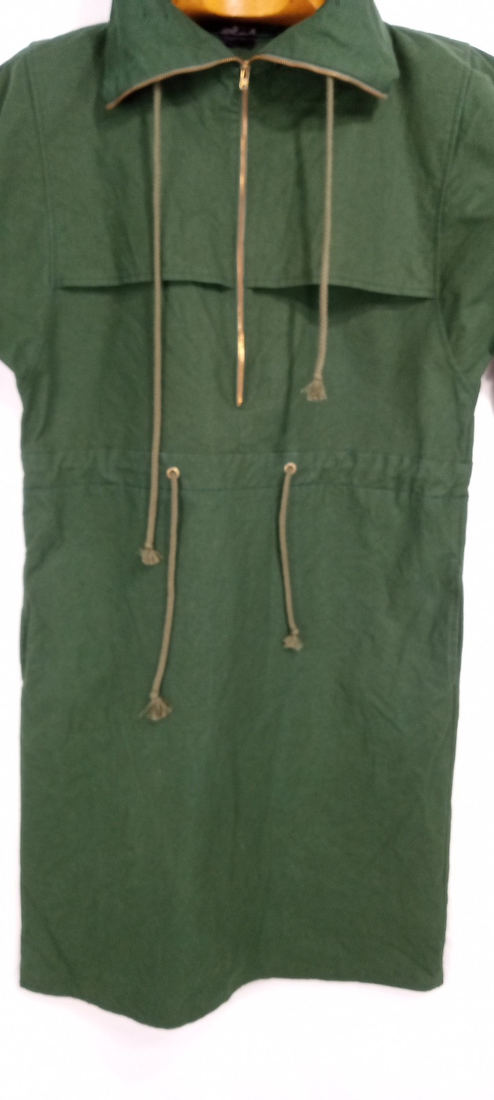 Vintage Pair zip Up Country Preppy Women’s Utility Dress Military Style