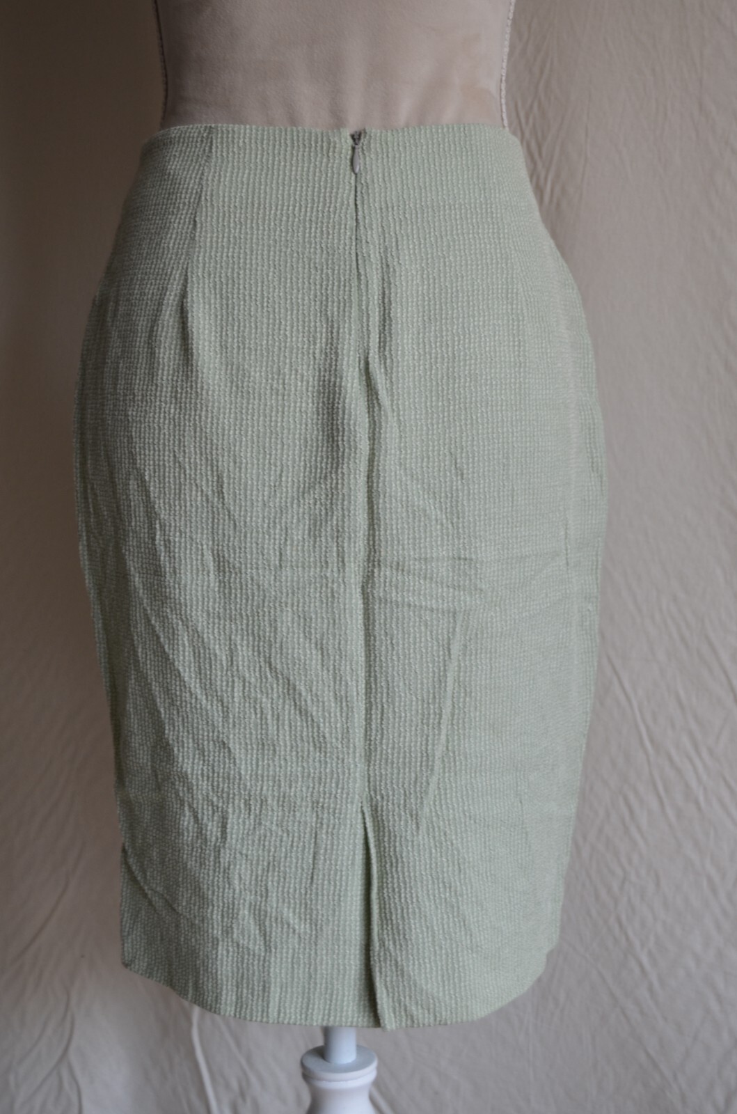 Versace V2 1973 green pastel straight skirt with texture