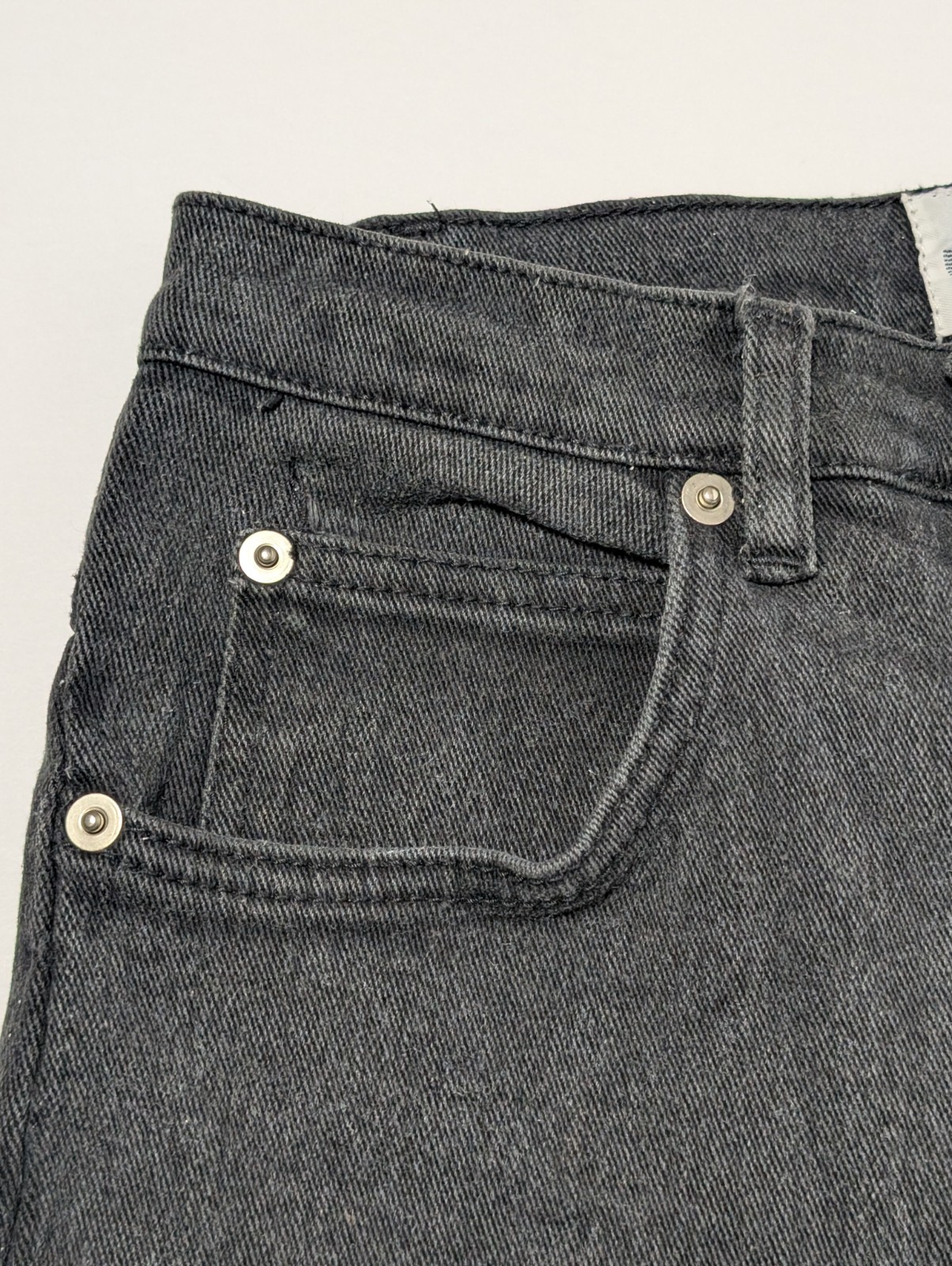 Vtg. 1990s Women’s Denim Republic Black Denim Jean Shorts Juniors Size 9/10 VG