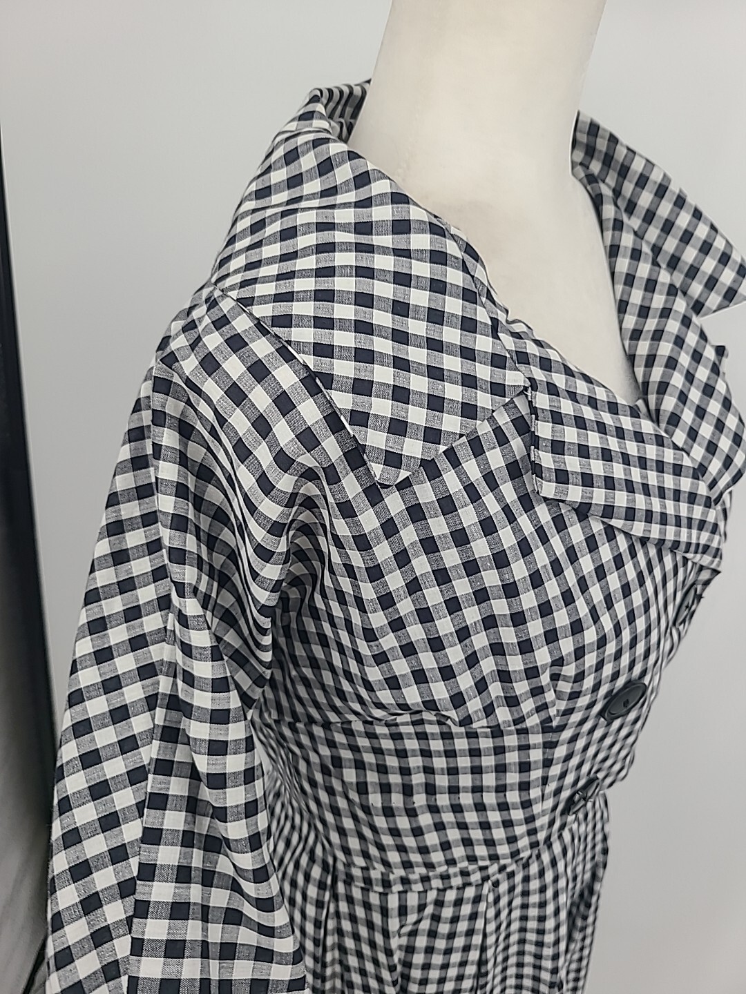 Vintage Deadstock Henry Rosenfeld Black & White Checkered Dress With Jacket