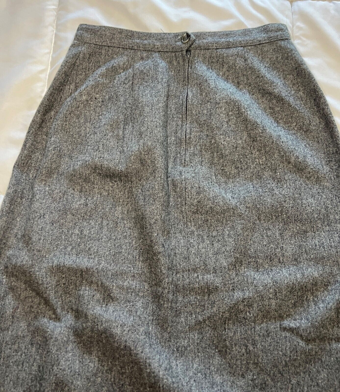 Vintage Prestige of Boston Wool Pencil Skirt Charcoal Gray Size 6