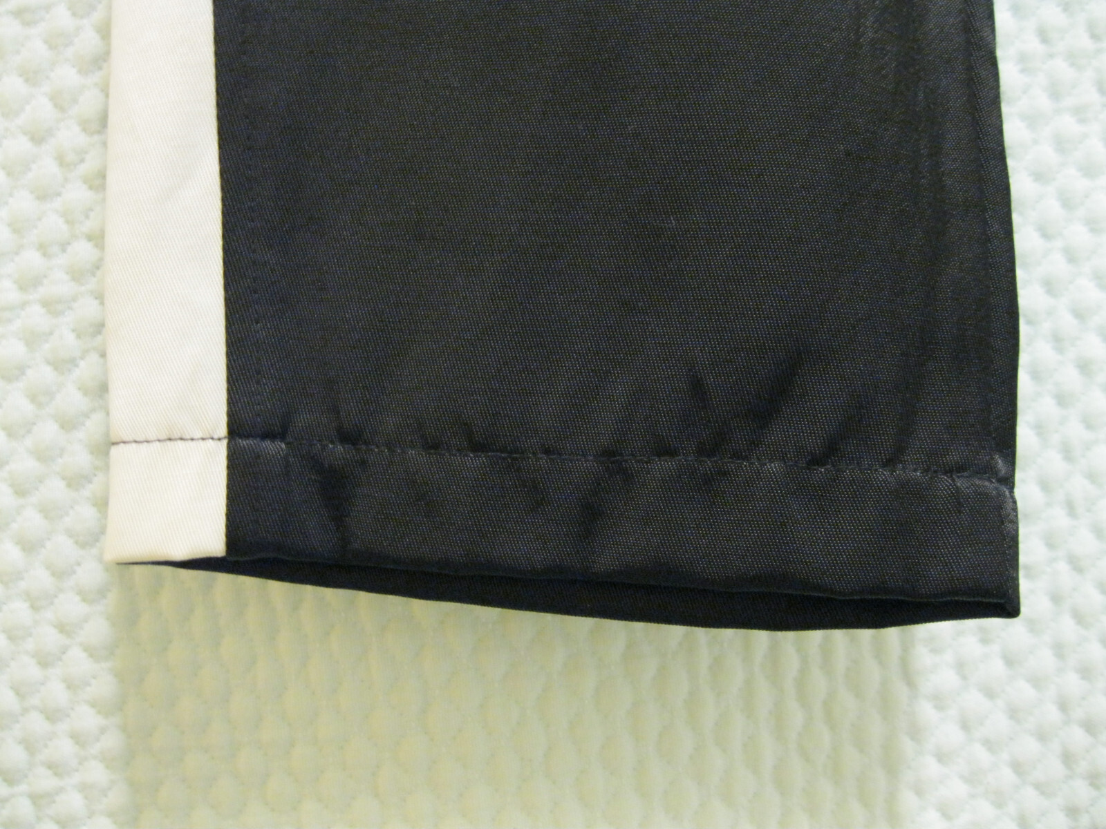 Vintage Tag Rag Pants Black w/white Stripe Size S Runs Large USA