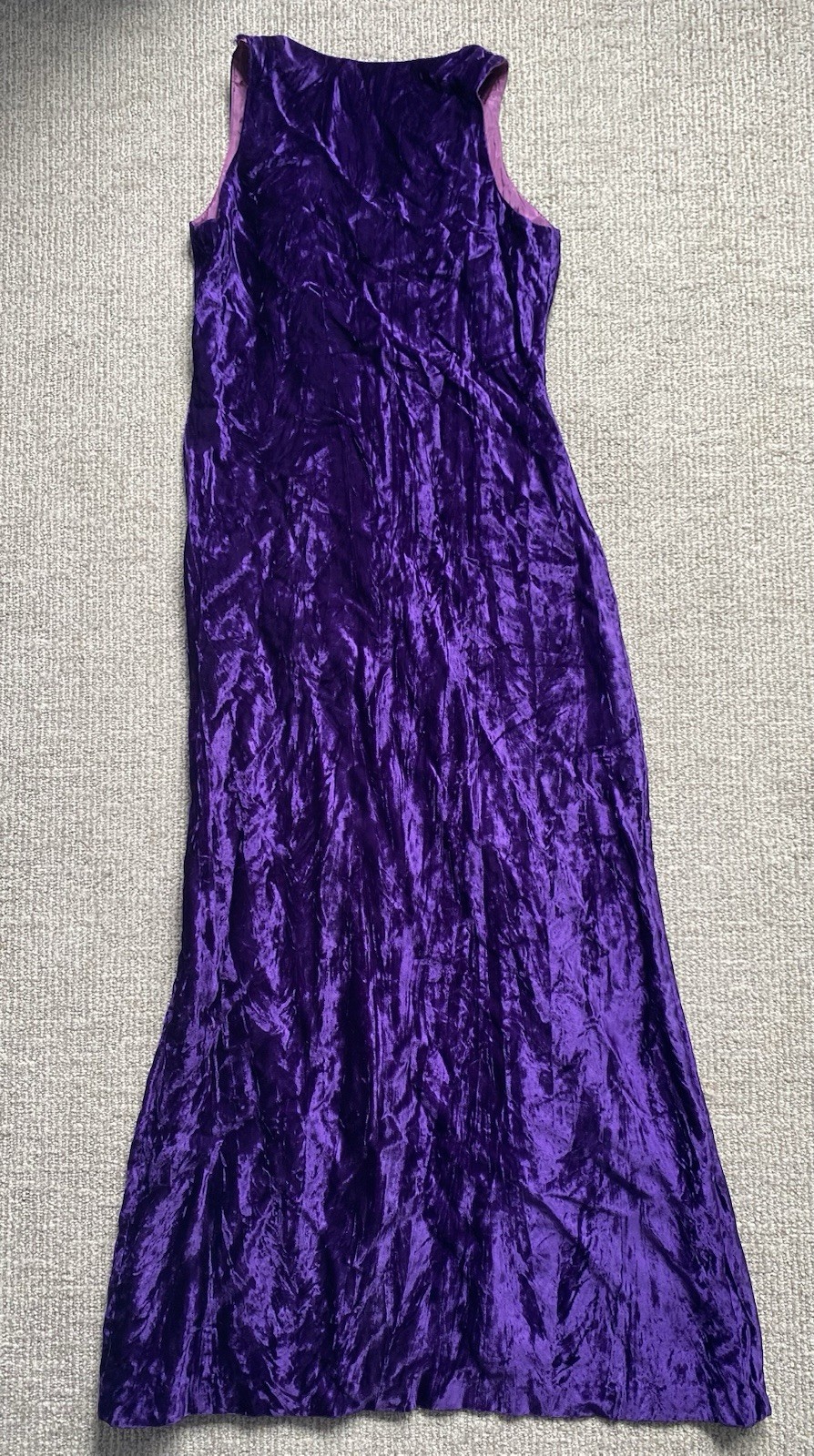 1970s This Is Yours San Francisco Velvet Dress & Shorts Hot Pants Purple Buttons