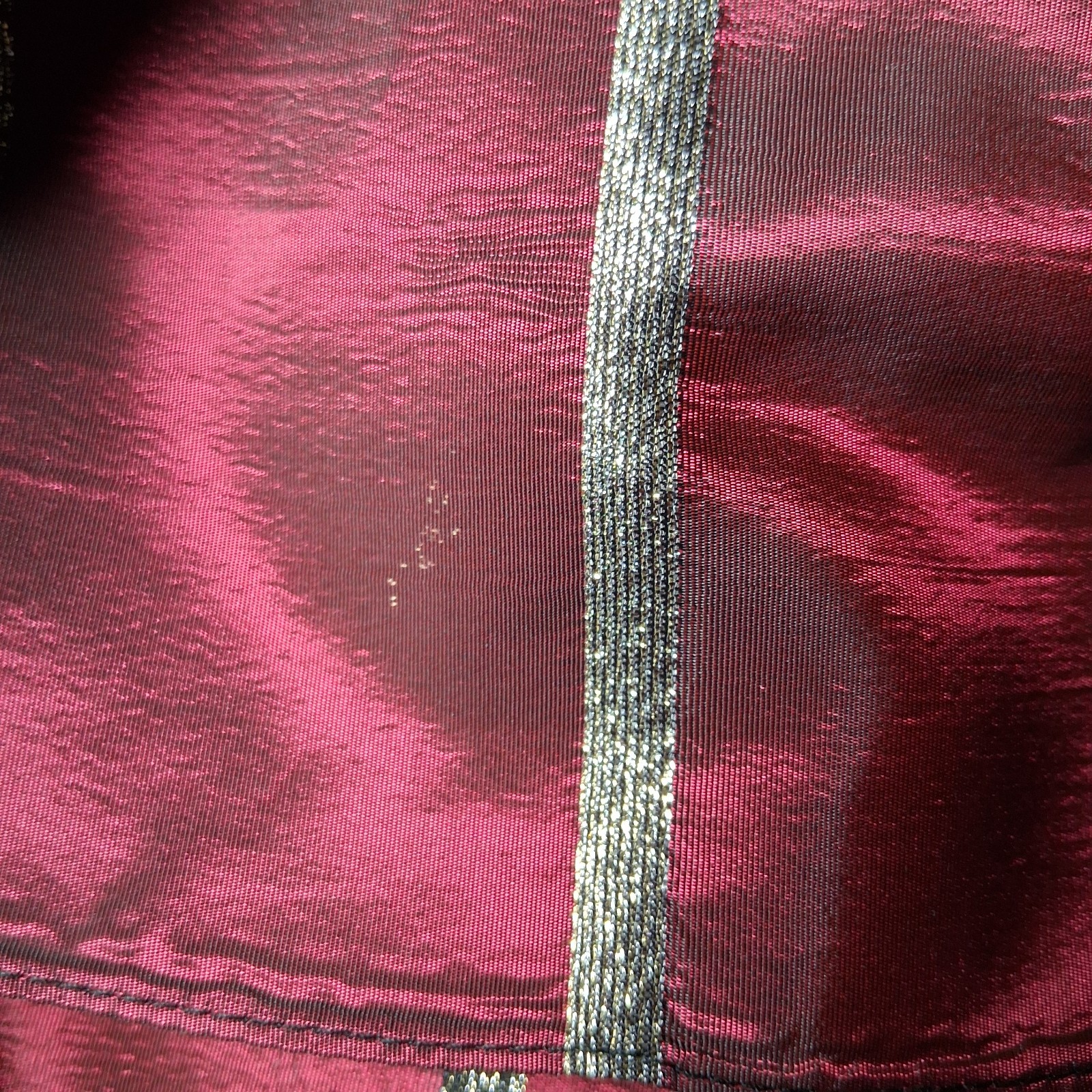 Vintage Jessica McClintock Gunne Sax Dress 13/14 Black Velvet Burgundy Gold Bow