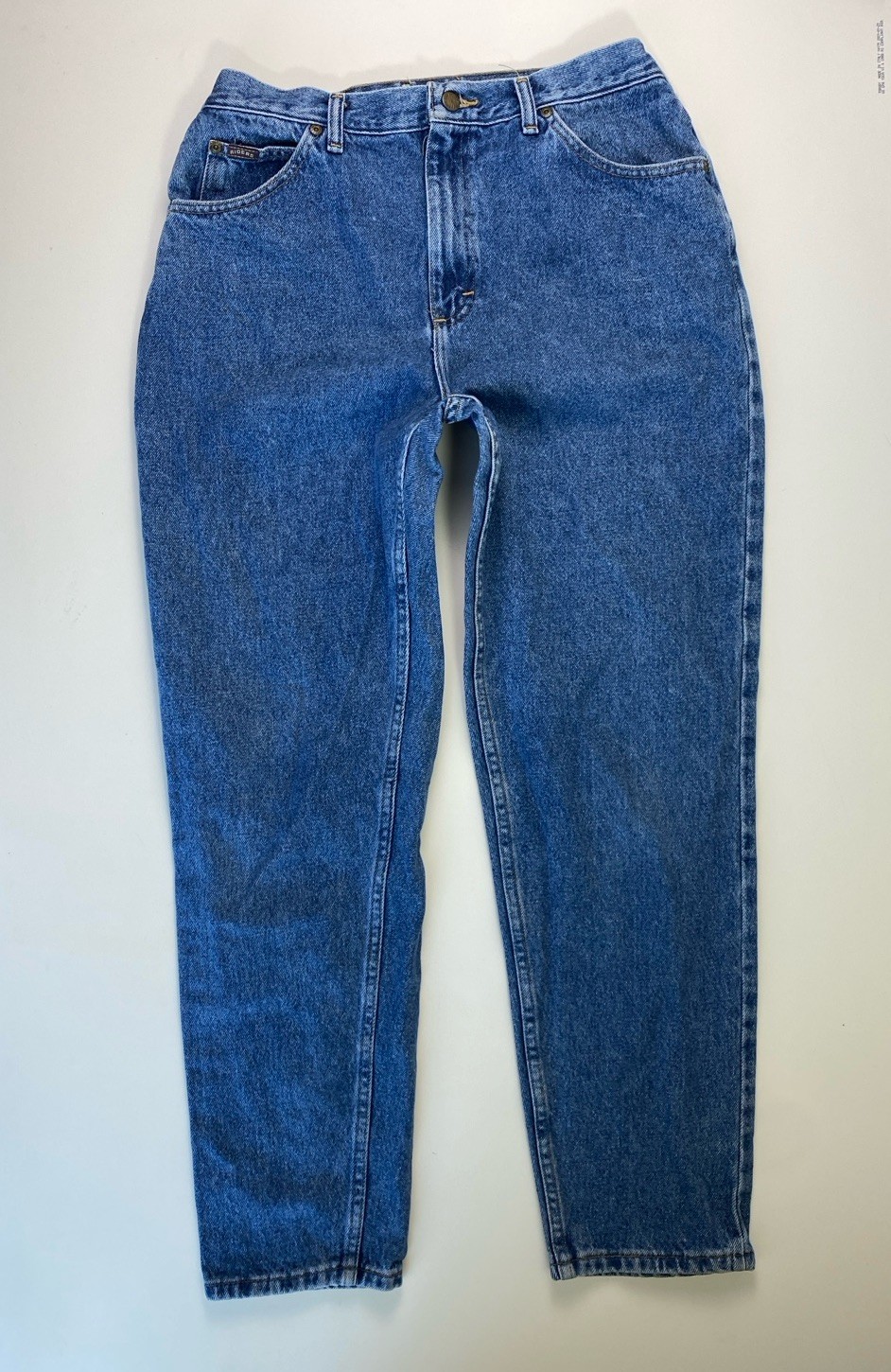 Vintage RIDERS women’s high-waisted 100% cotton blue denim jeans SIZE: 14M