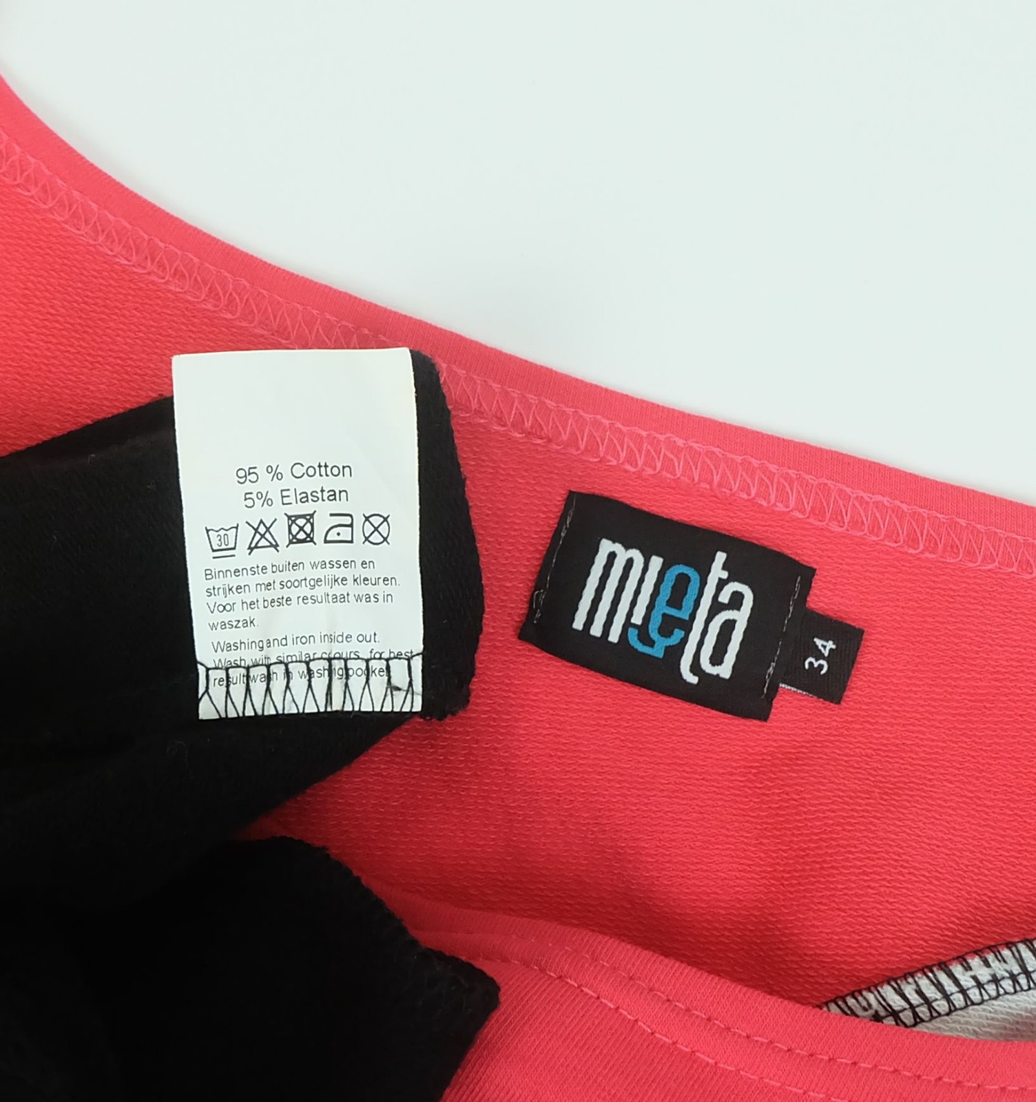 1980s dress mini dress size S new wave neon gray and black label mi eta